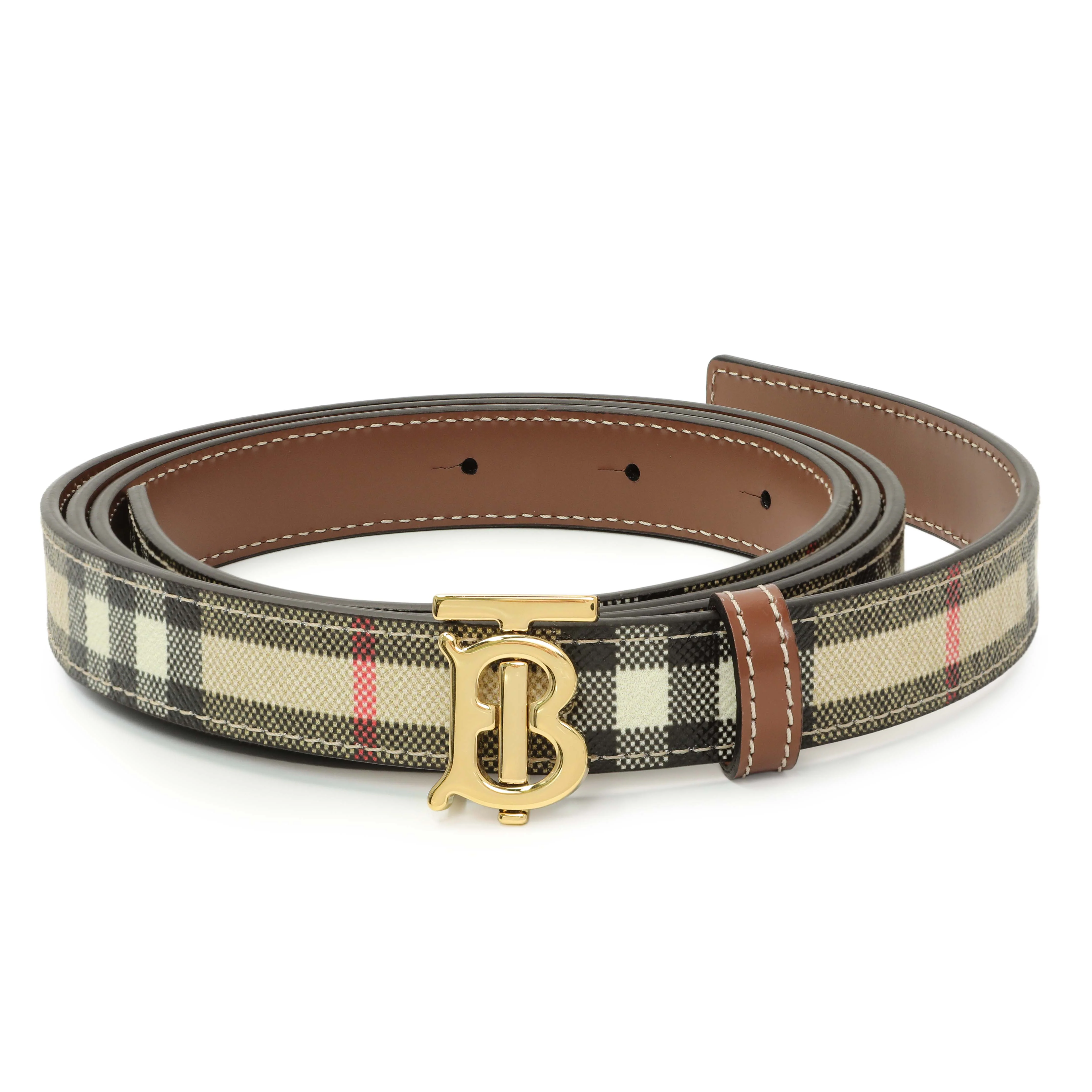 Burberry Check TB Narrow Belt - Image 3