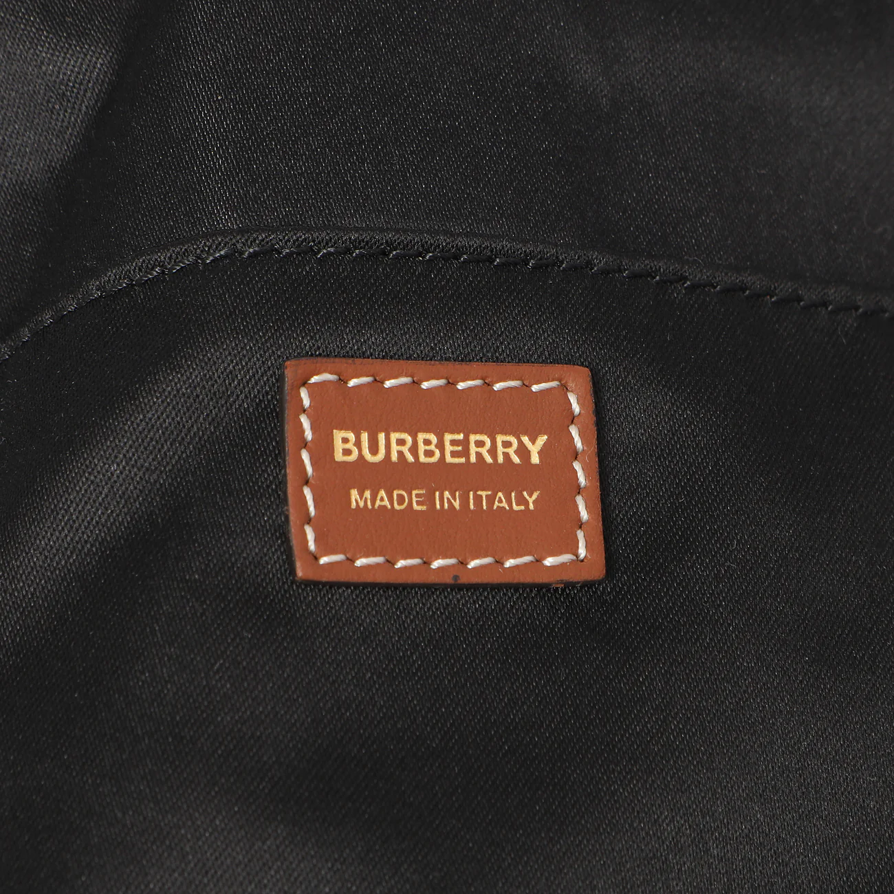Burberry Orange White Silk Drawstring Pouch - Image 6