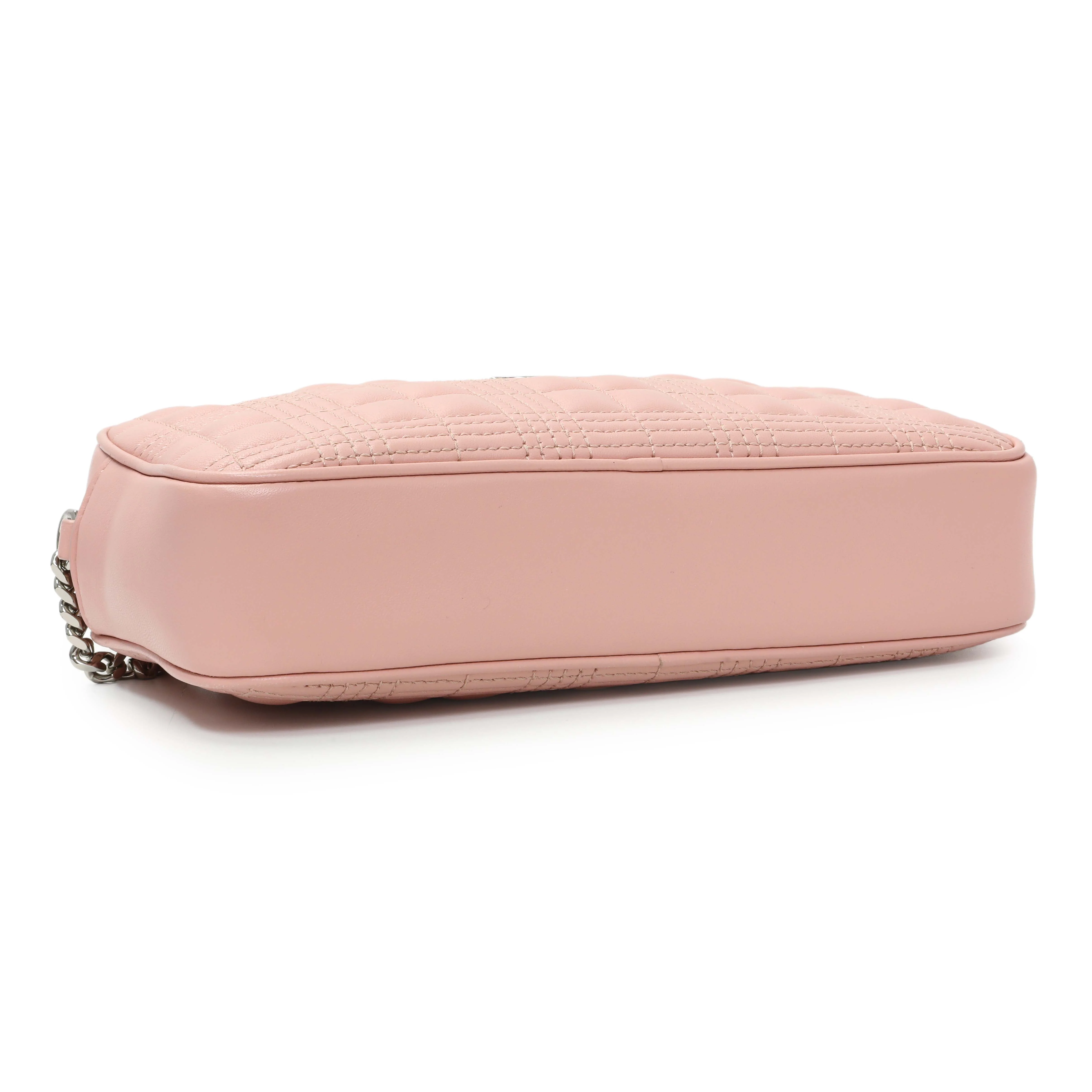 Burberry Pink Quilted Calfskin Lola Camera Bag - Image 3