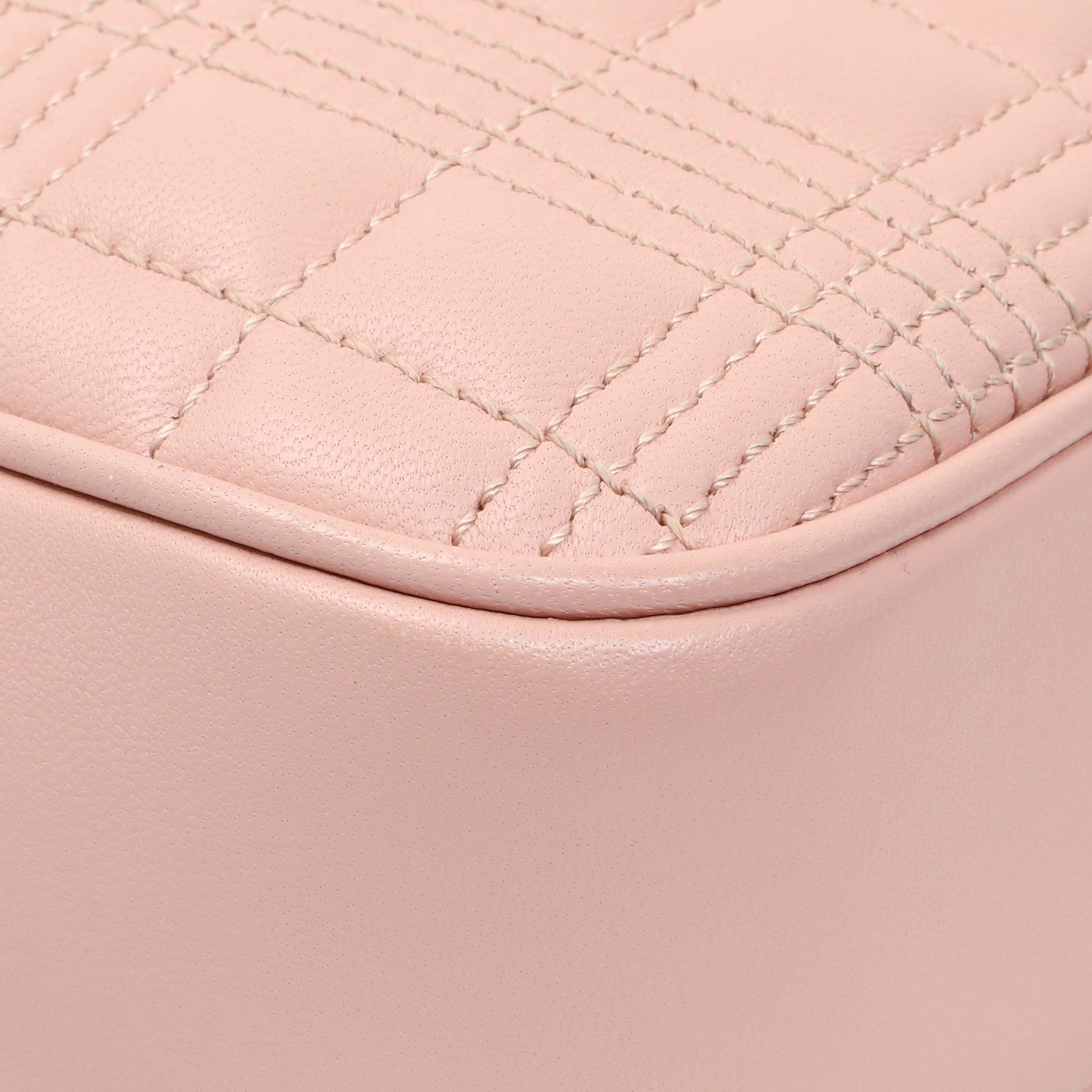 Burberry Pink Quilted Calfskin Lola Camera Bag - Image 4