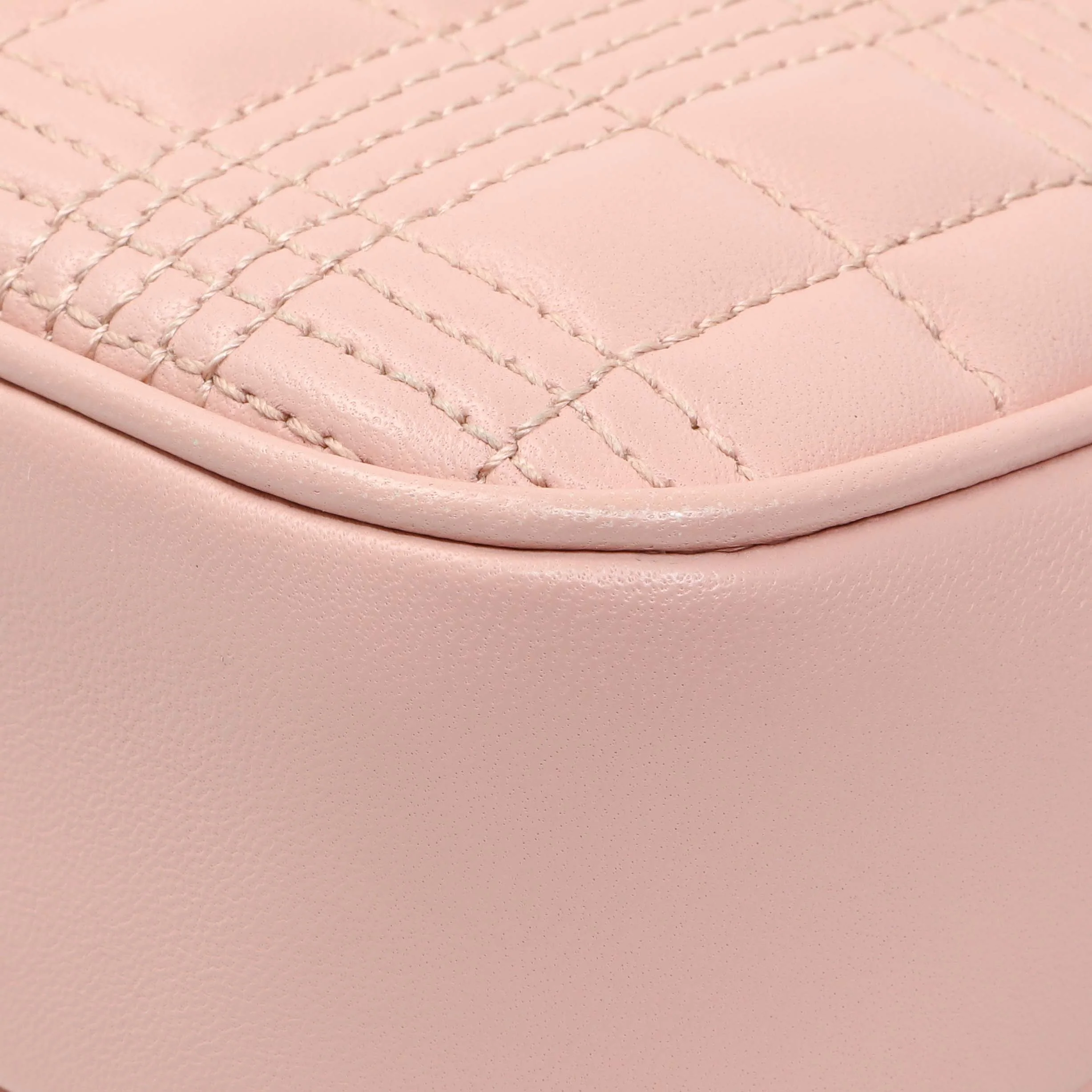 Burberry Pink Quilted Calfskin Lola Camera Bag - Image 7