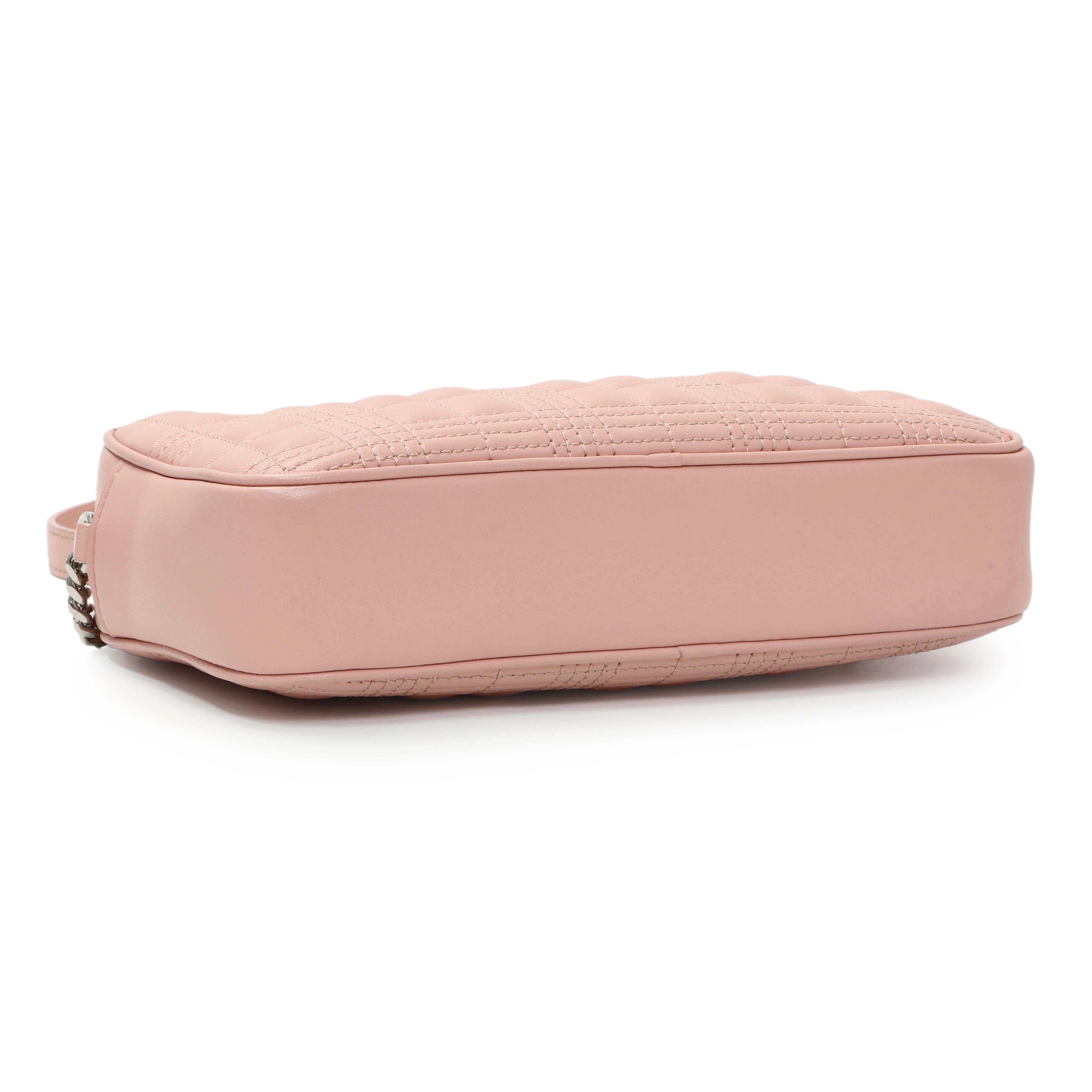 Burberry Pink Quilted Calfskin Lola Camera Bag - Image 3