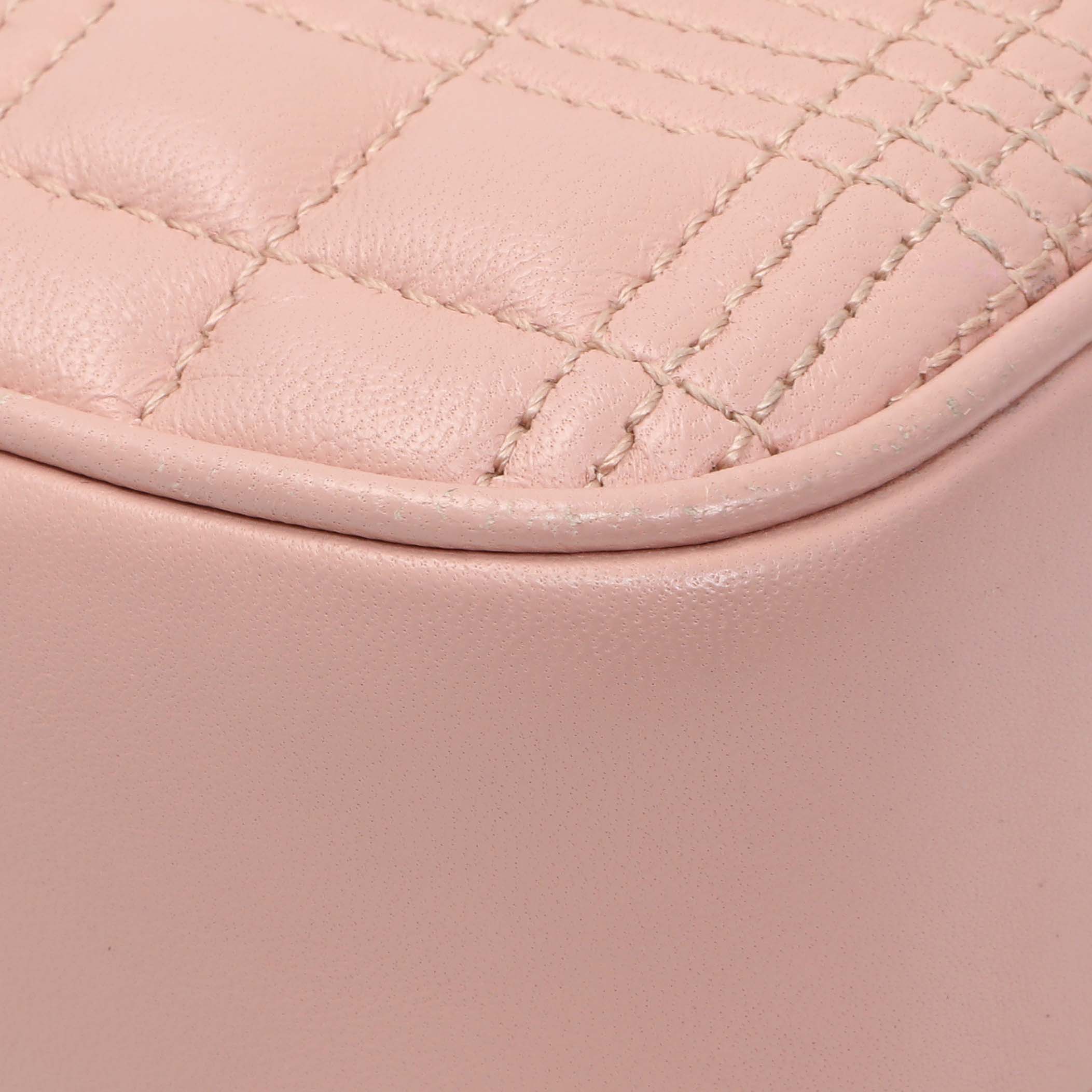 Burberry Pink Quilted Calfskin Lola Camera Bag - Image 6