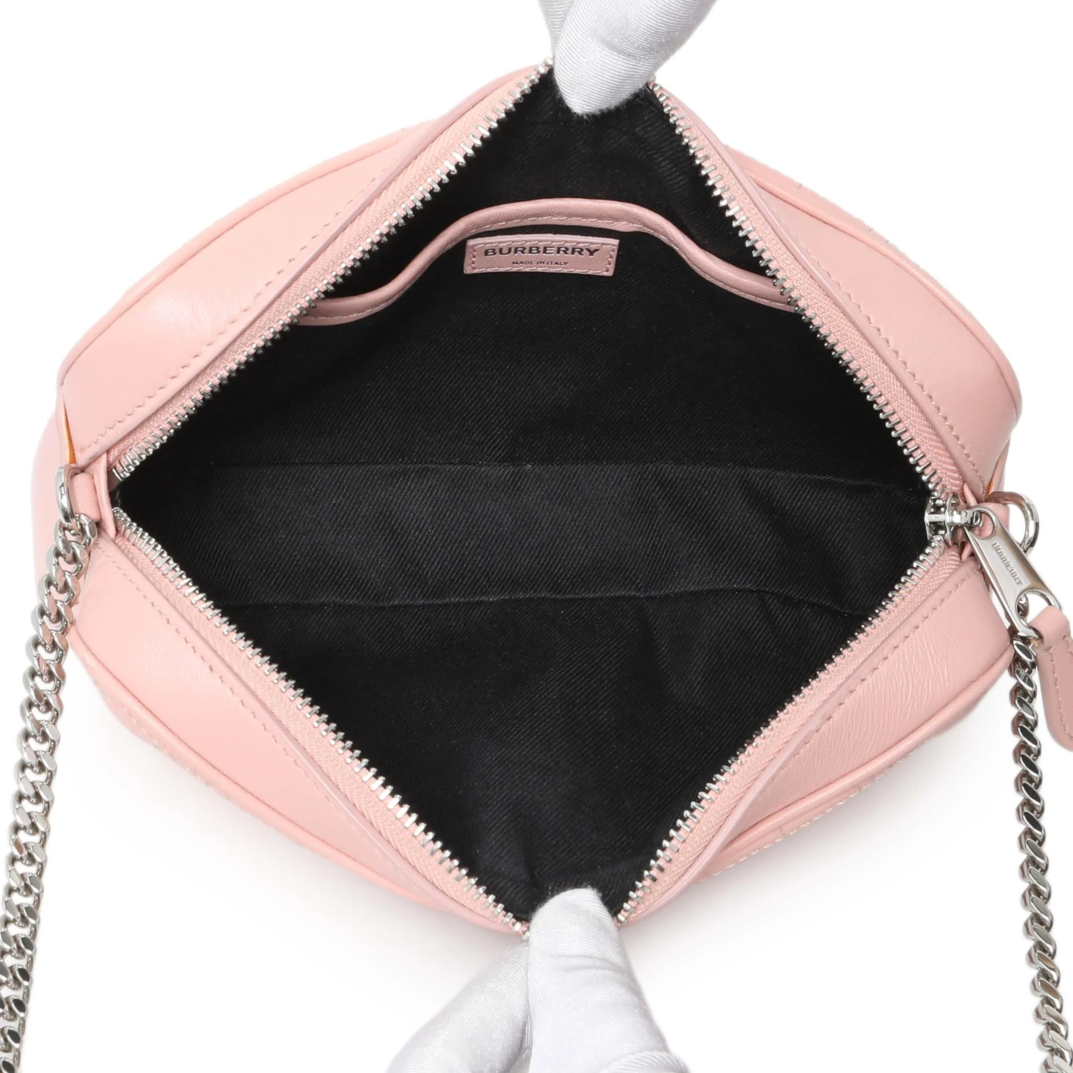Burberry Pink Quilted Calfskin Lola Camera Bag - Image 8