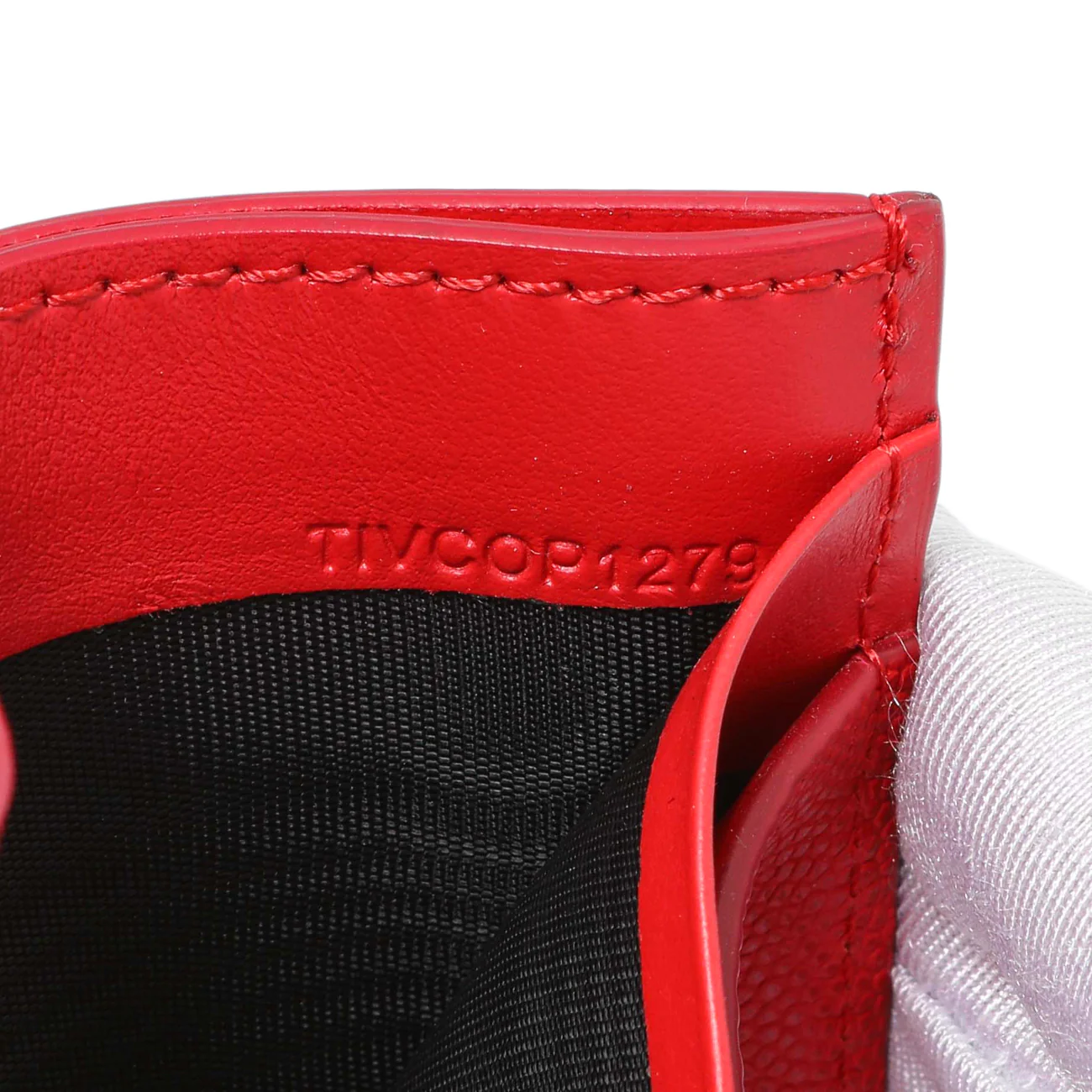 Burberry Red Calfskin Card Holder - Image 7
