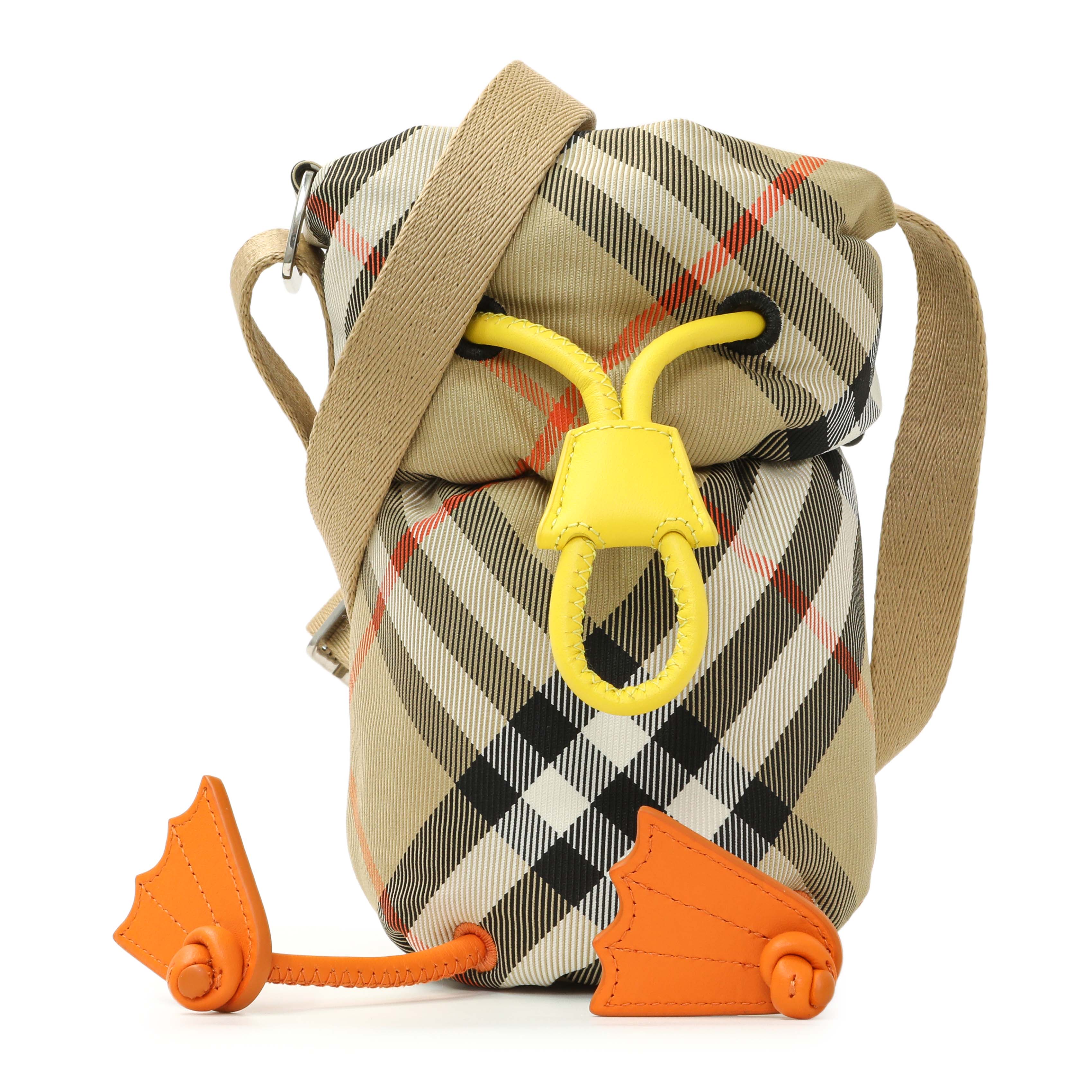 Burberry Sand Check Nylon Duck Bottle Holder - Image 2
