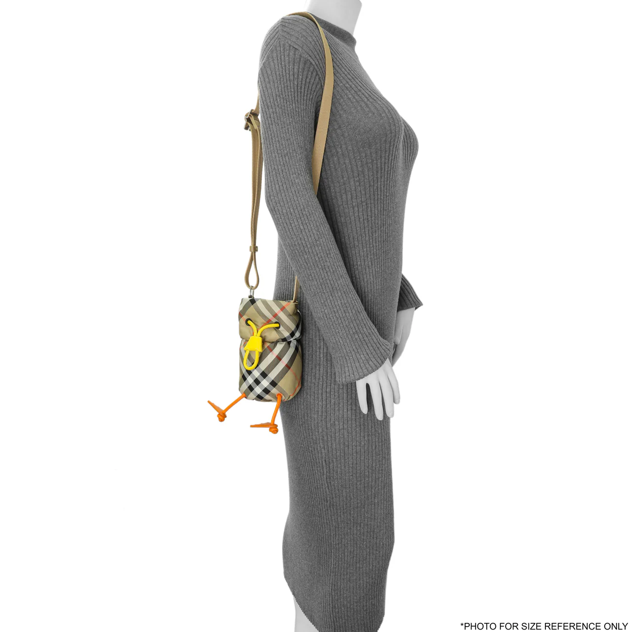 Burberry Sand Check Nylon Duck Bottle Holder - Image 8