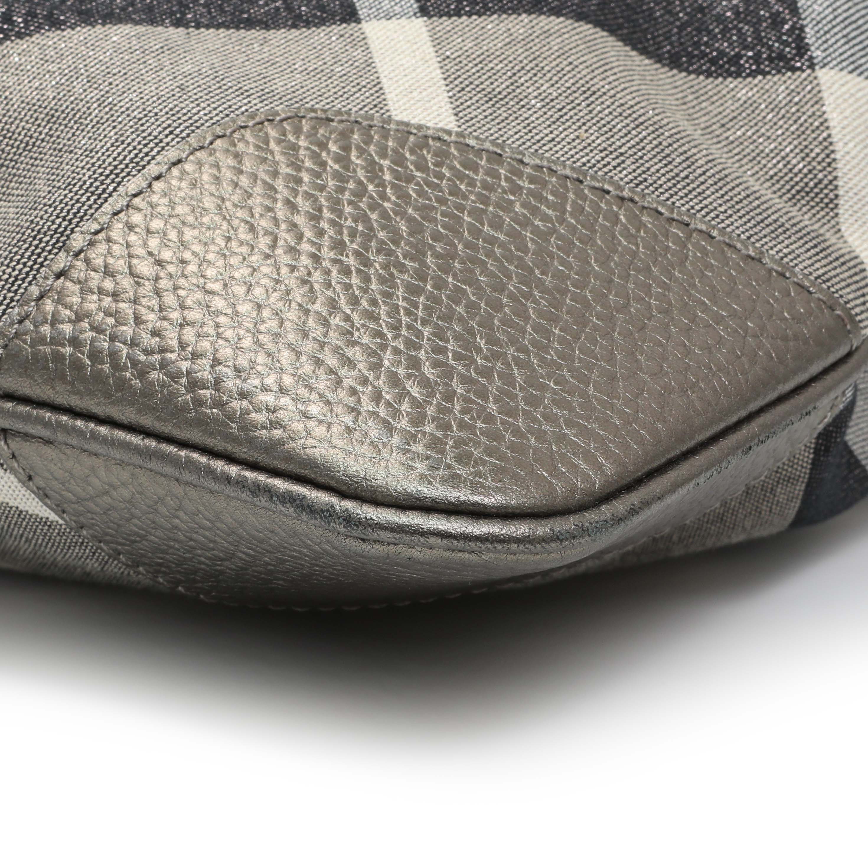 Burberry Shimmer Check Stowell Roll-Up Tote - Image 5