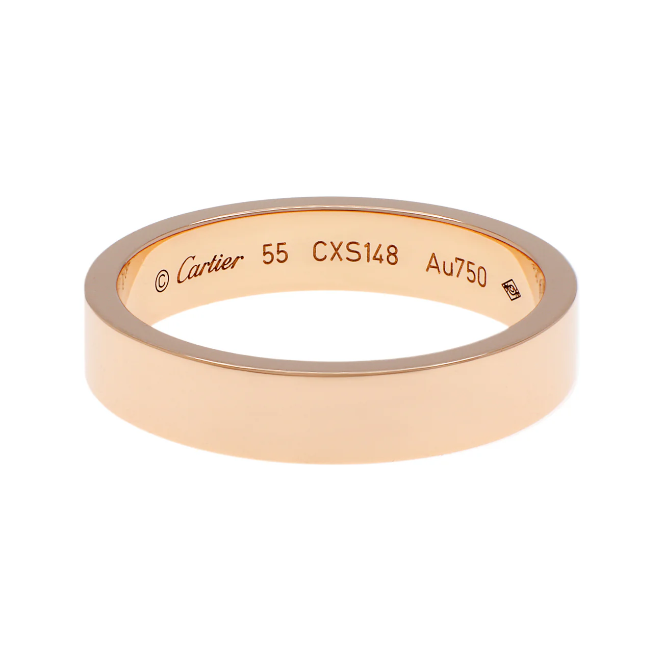 Cartier 18K Rose Gold C de Cartier 4mm Wedding Band - Image 2