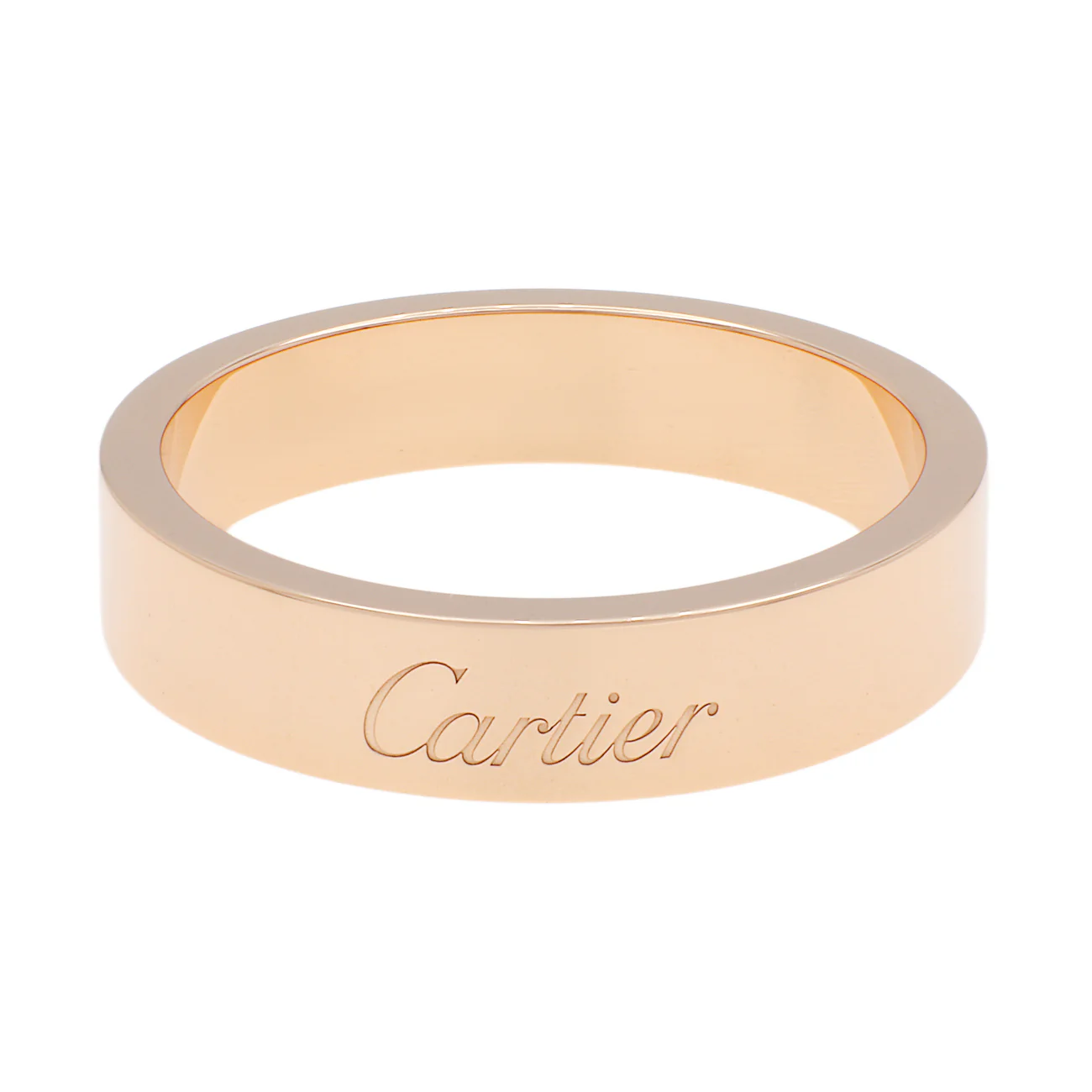 Cartier 18K Rose Gold C de Cartier Wedding Band Ring