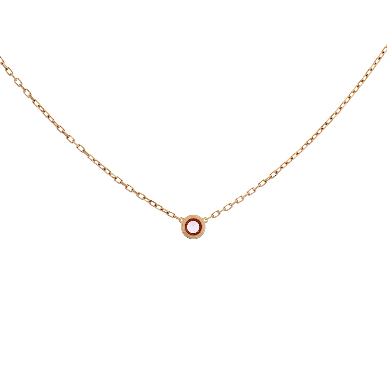 Cartier 18K Rose Gold Pink Sapphire d'Amour Pendant - Image 2