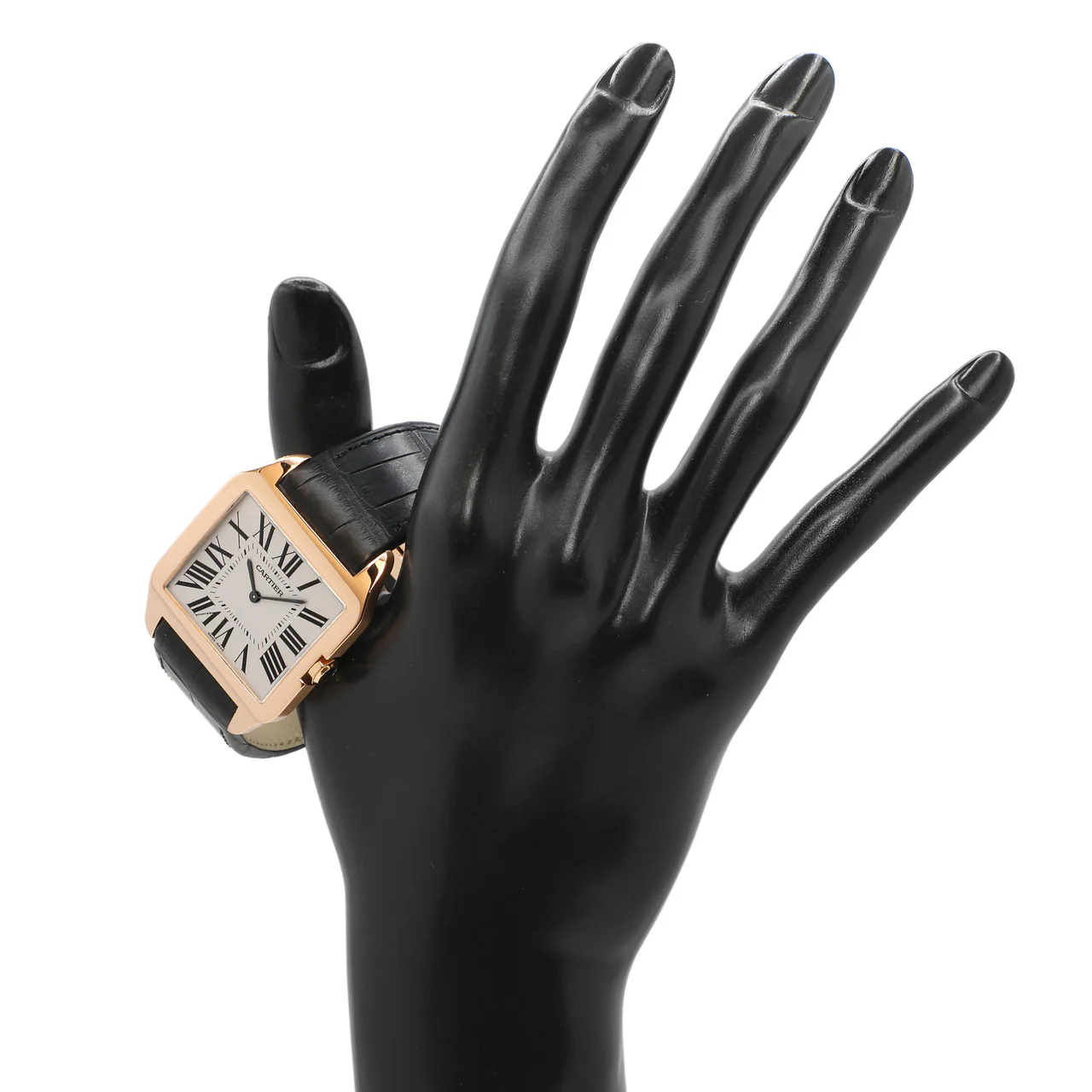Cartier 18K Rose Gold Santos Dumont W2006951 - Image 5