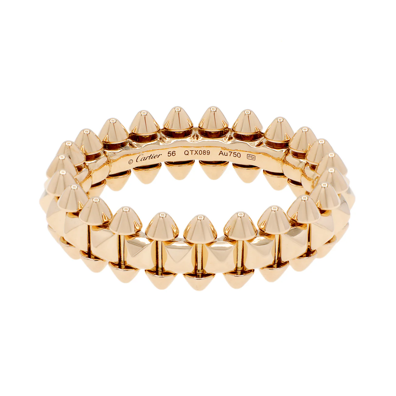 Cartier 18K Rose Gold Small Clash De Cartier Ring