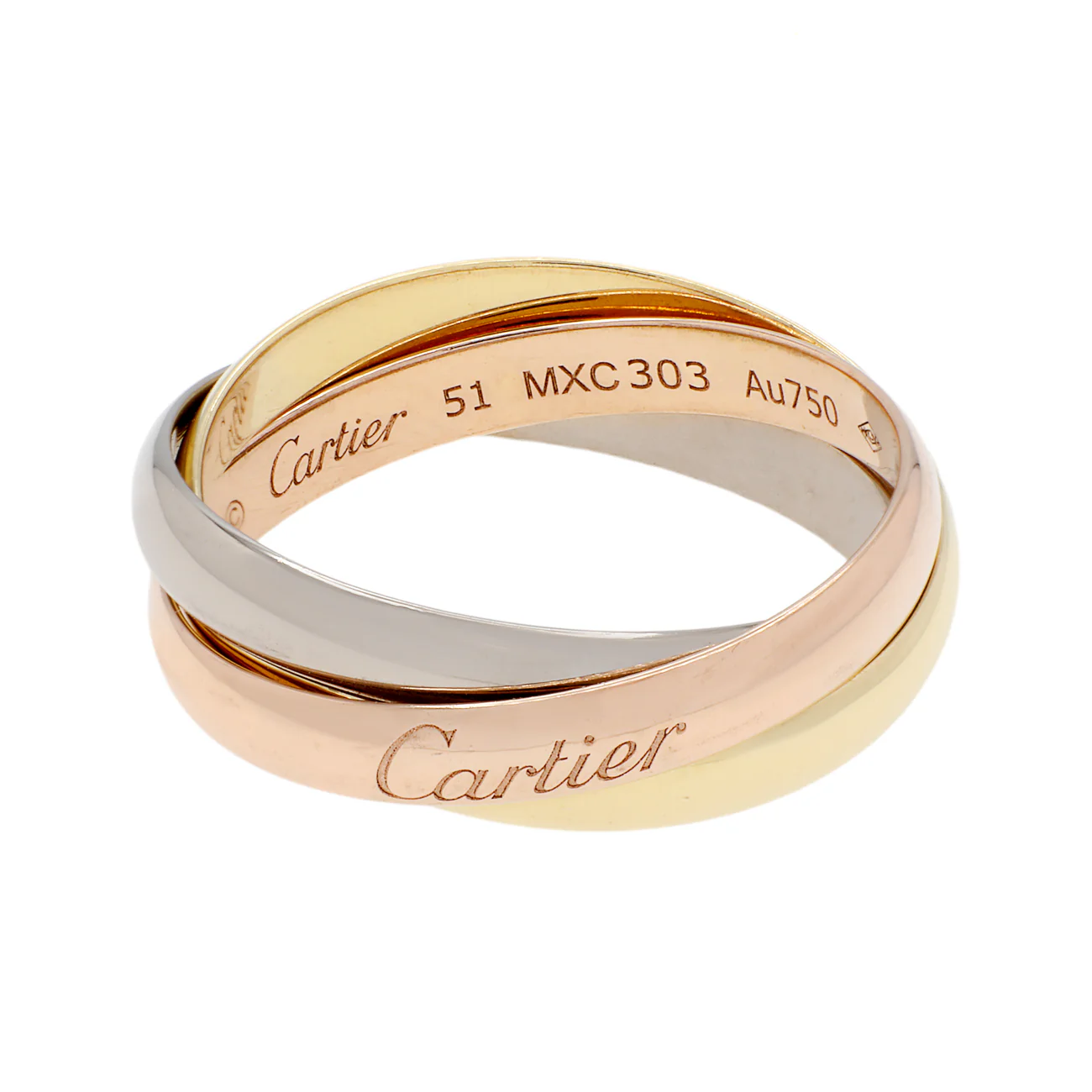 Cartier 18K Small Trinity Ring