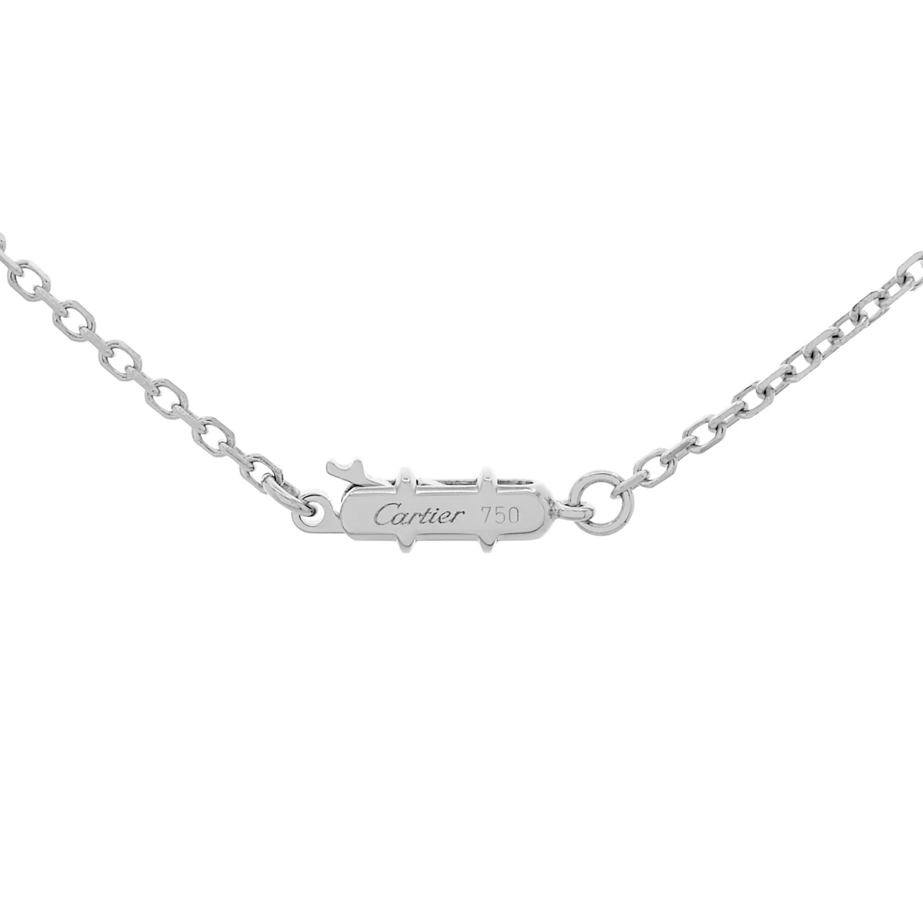 Cartier 18K White Gold Diamond Large Hearts and Symbols Pendant Necklace - Image 3
