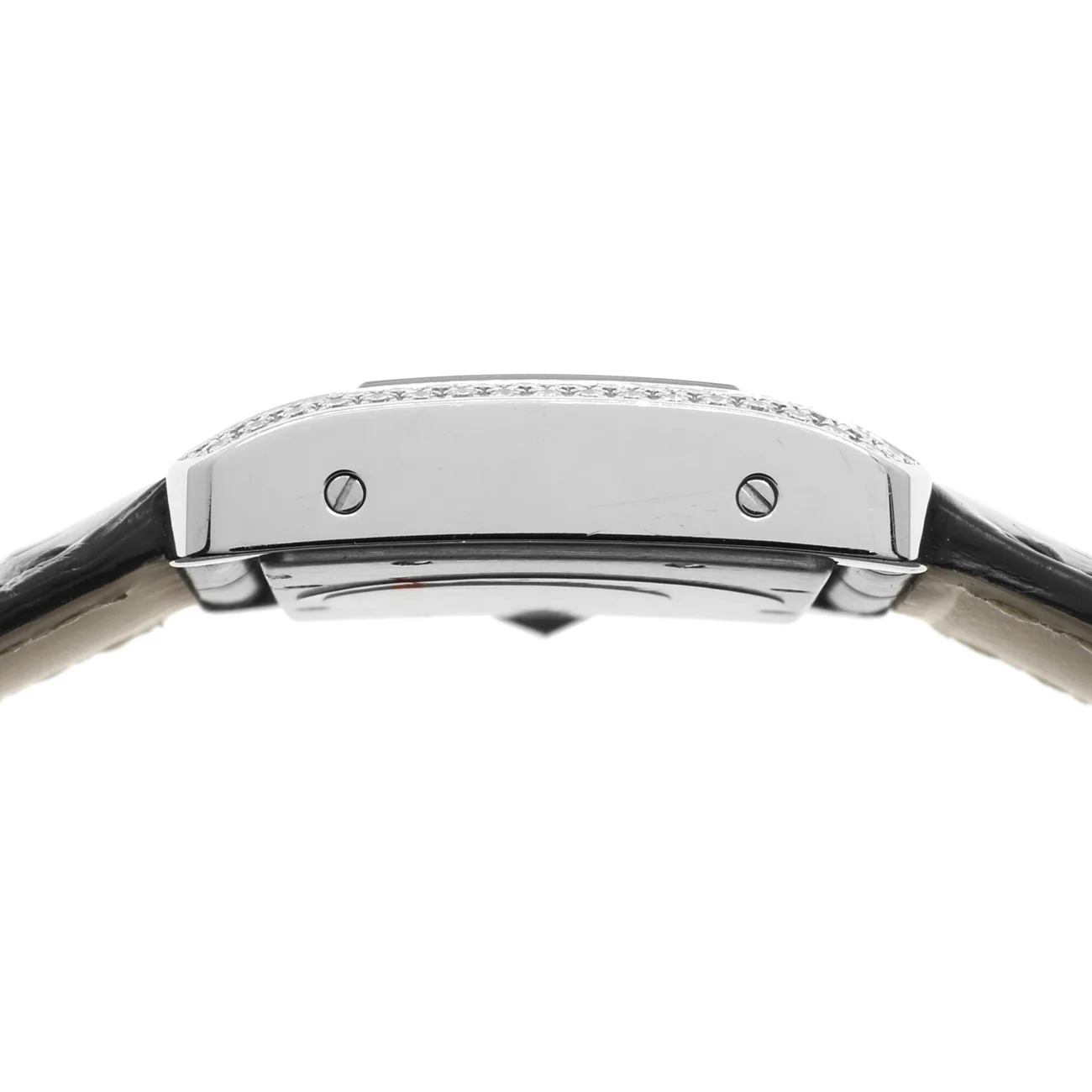 Cartier 18K White Gold Diamond Tank Divan 2613 - Image 3