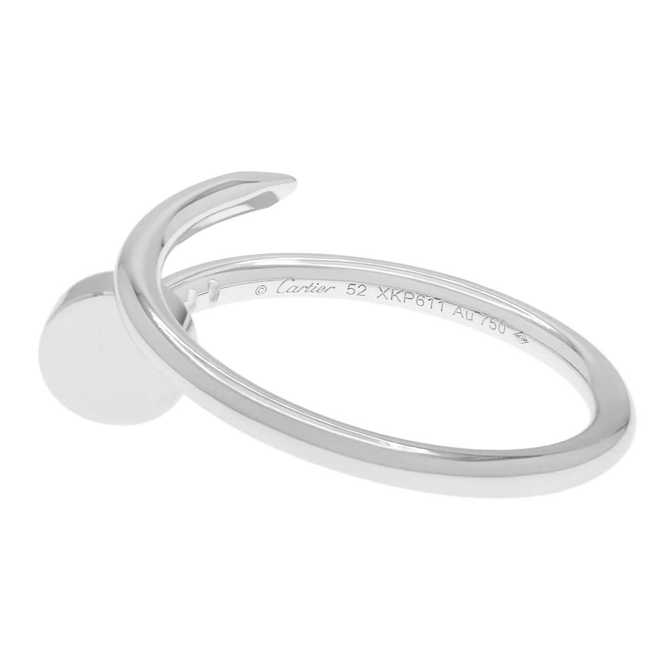 Cartier 18K White Gold Small Juste Un Clou Ring - Image 2