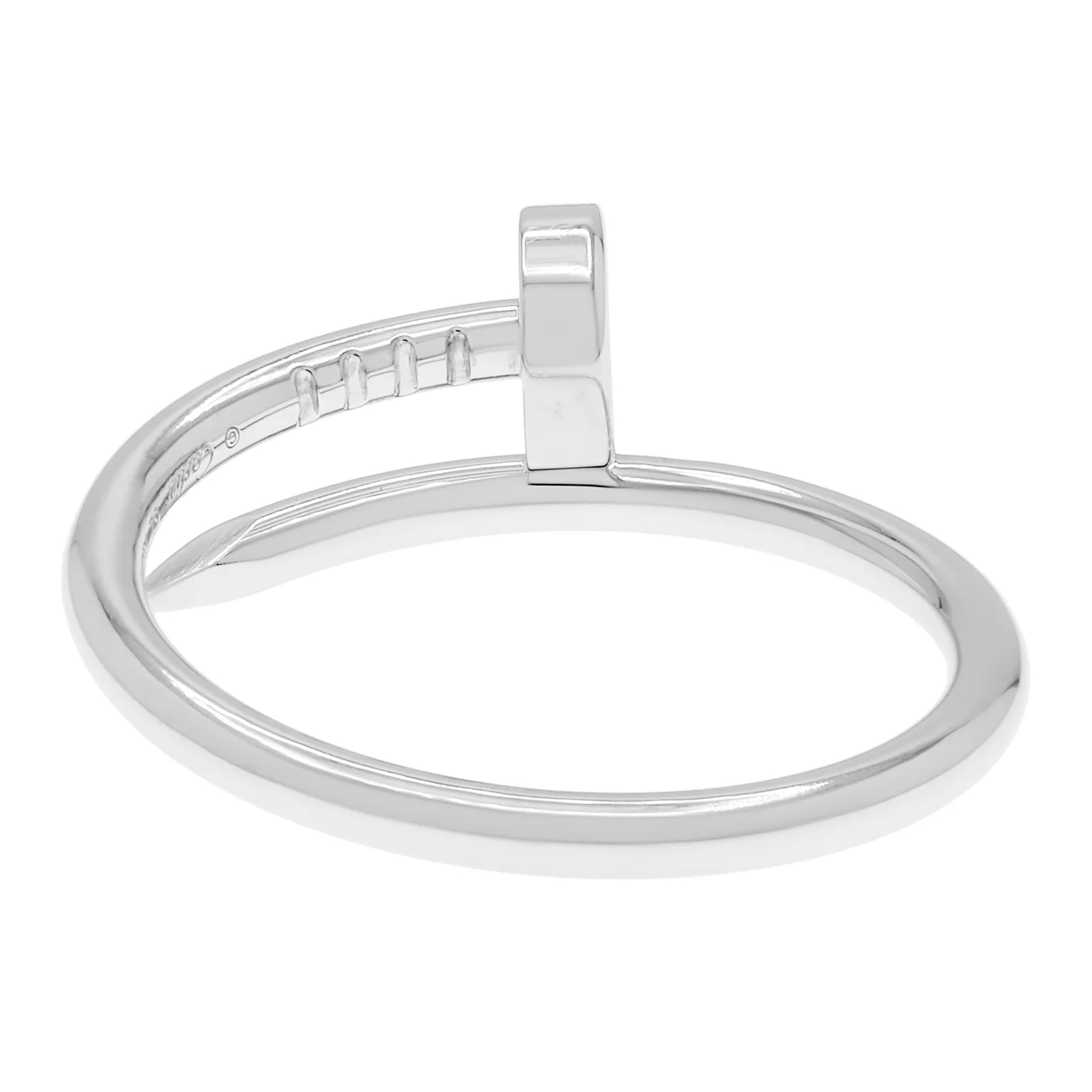 Cartier 18K White Gold Small Juste Un Clou Ring - Image 3
