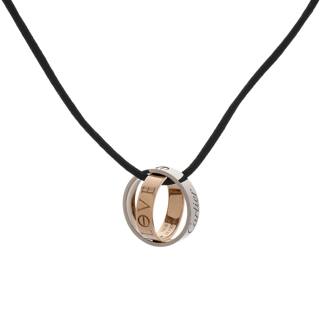 Cartier 18K White/Rose Gold Secret Love Ring - Image 3