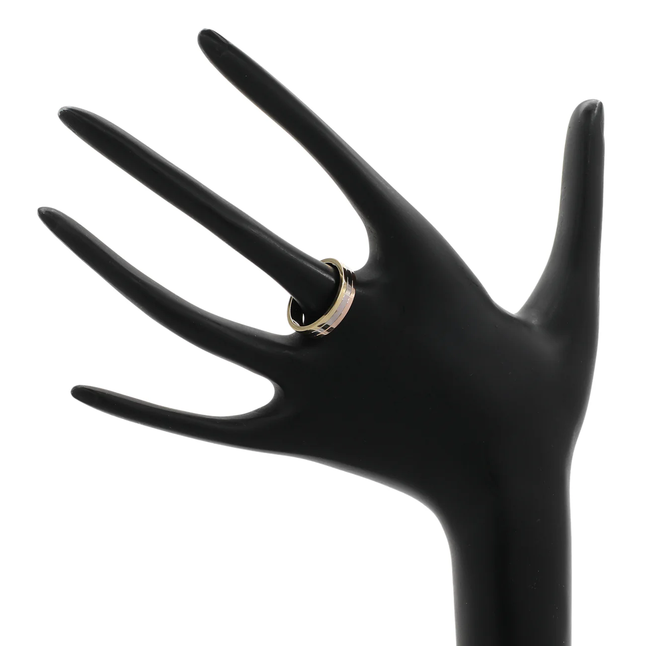 Cartier 18K White Yellow Rose Gold Vendome Louis Cartier Wedding Band Ring - Image 3