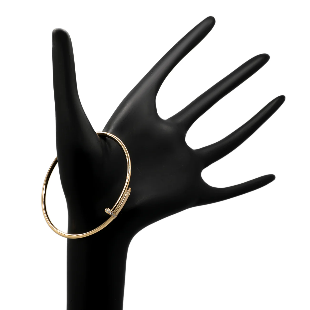 Cartier 18K Yellow Gold Diamond Small Juste Un Clou Bracelet - Image 3