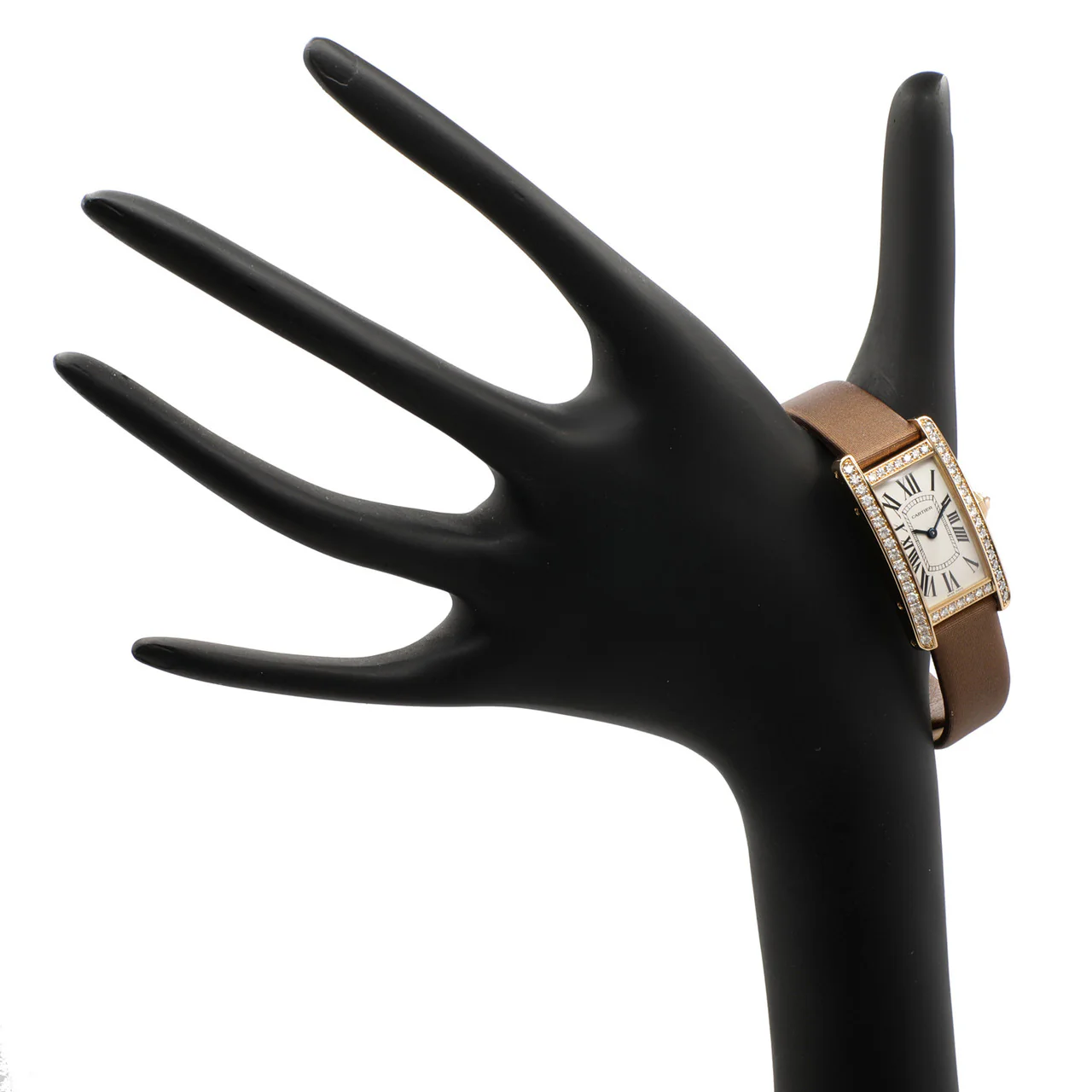 Cartier 18K Yellow Gold Diamond Small Tank Americaine Quartz Watch WB707231 - Image 6
