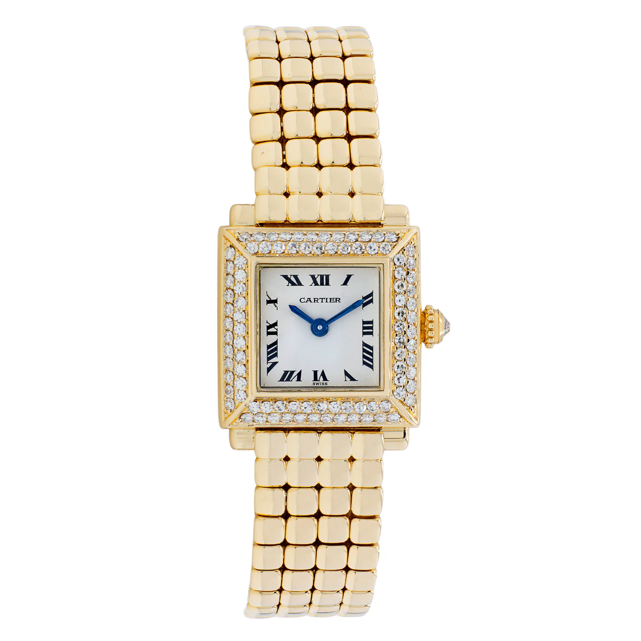 Cartier 18K Yellow Gold Diamond Trocadéro 6604