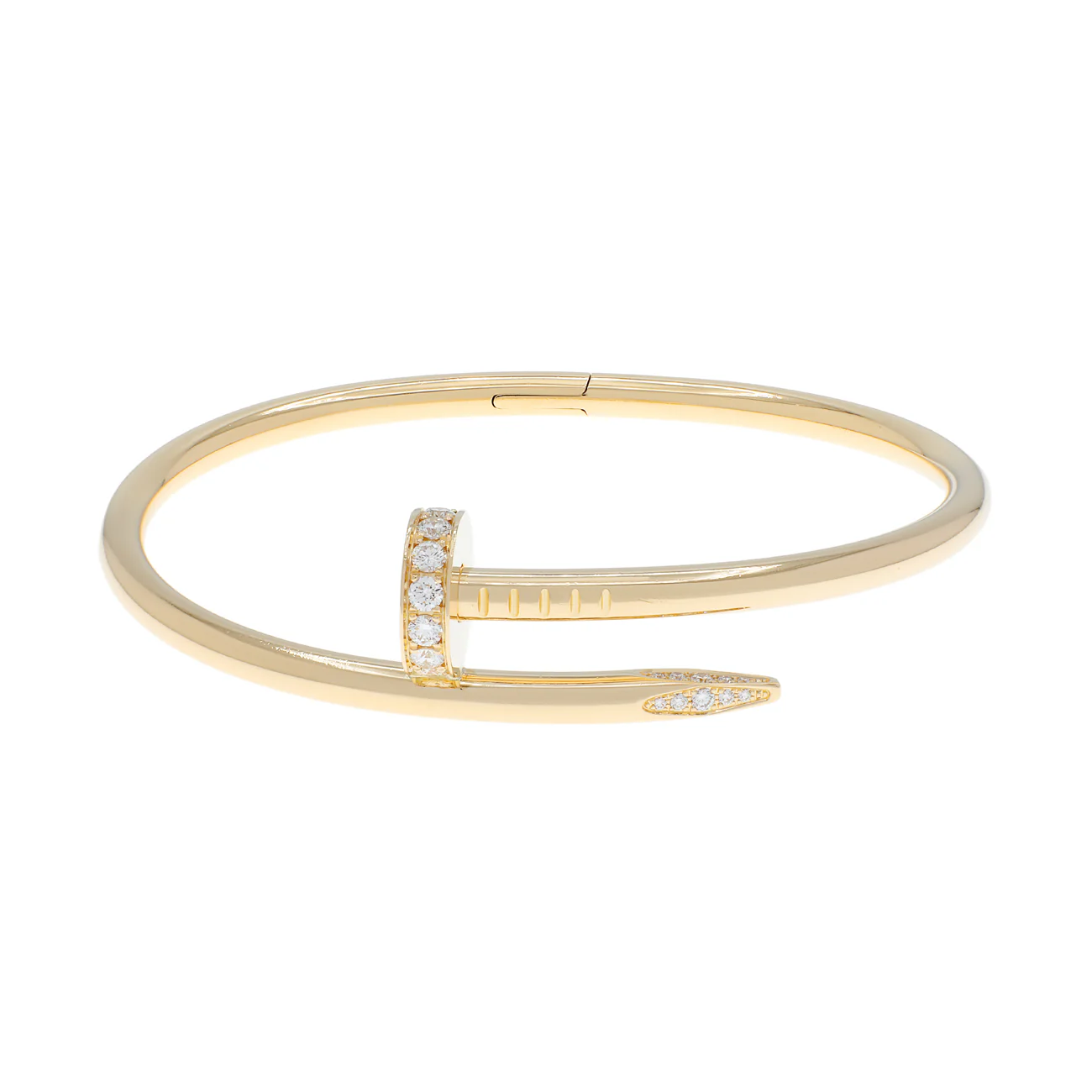 Cartier 18K Yellow Gold Diamond Juste Un Clou Bracelet