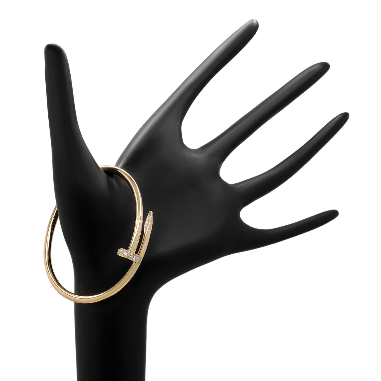 Cartier 18K Yellow Gold Diamond Juste Un Clou Bracelet - Image 3