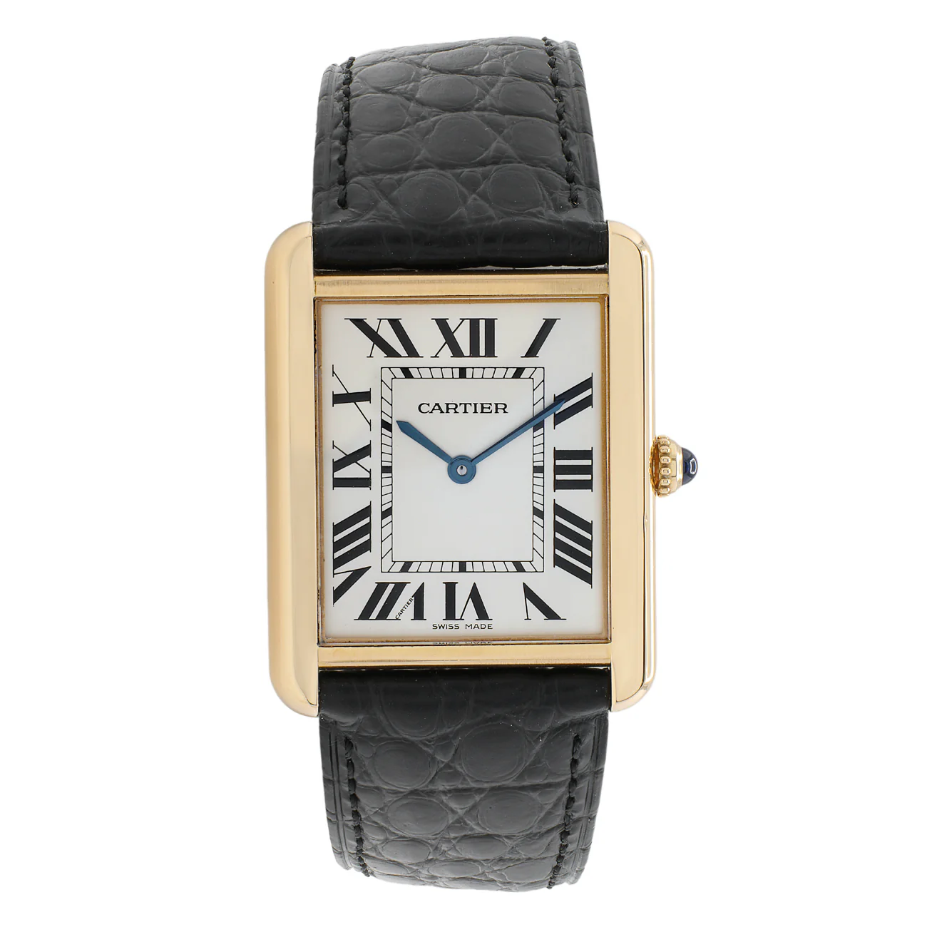 Cartier 18K Yellow Gold Large Tank Solo Quartz W1018855