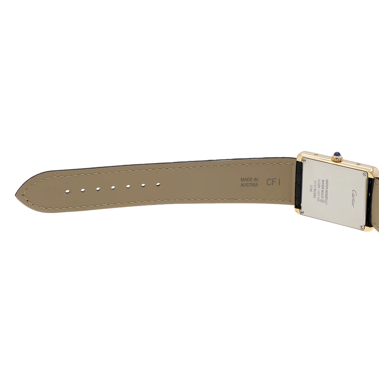 Cartier 18K Yellow Gold Large Tank Solo Quartz W1018855 - Image 5