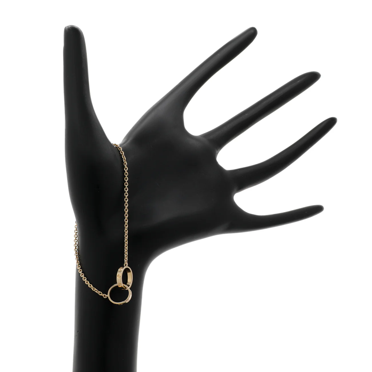 Cartier 18K Yellow Gold Love Bracelet on Chain - Image 3