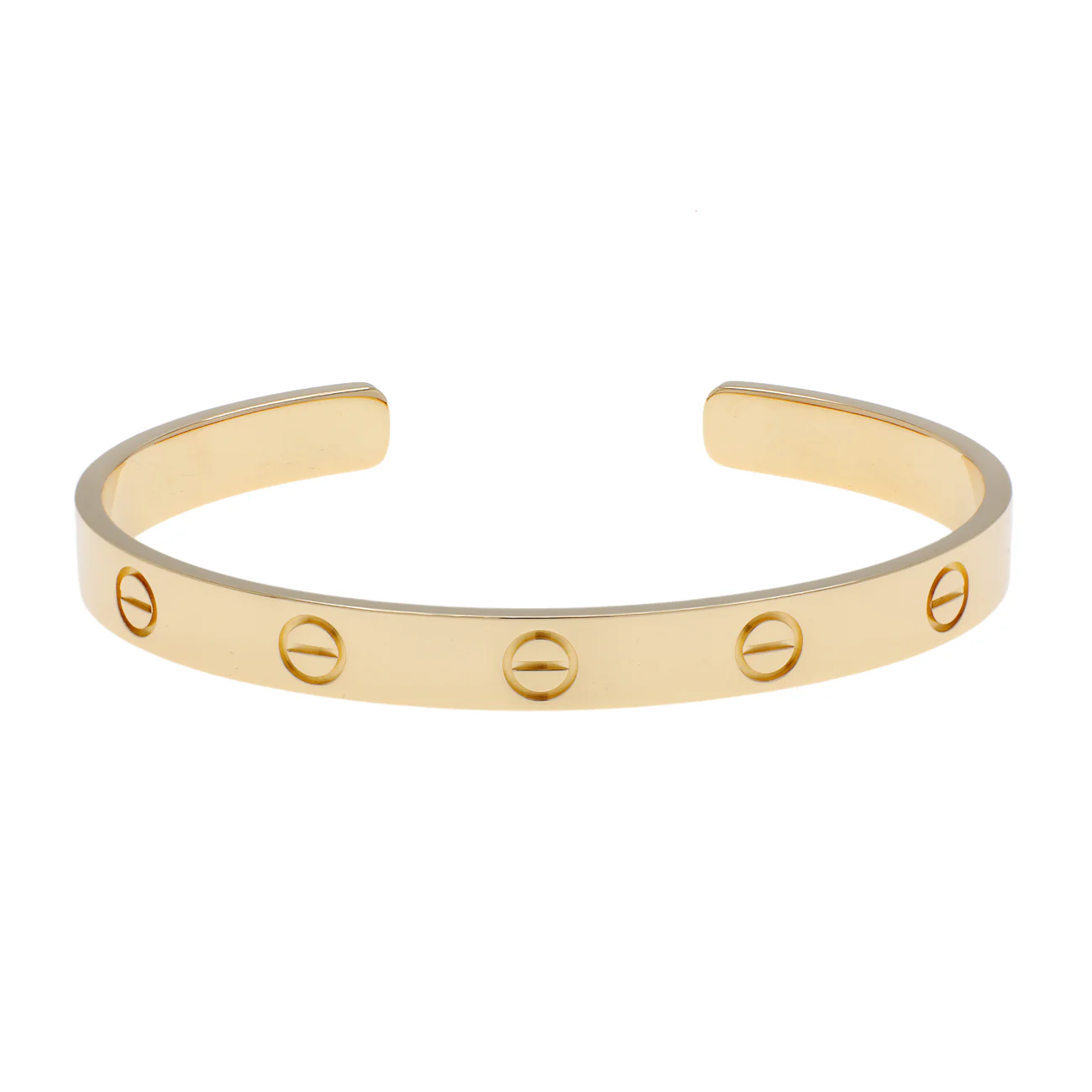 Cartier 18K Yellow Gold Love Cuff Bracelet