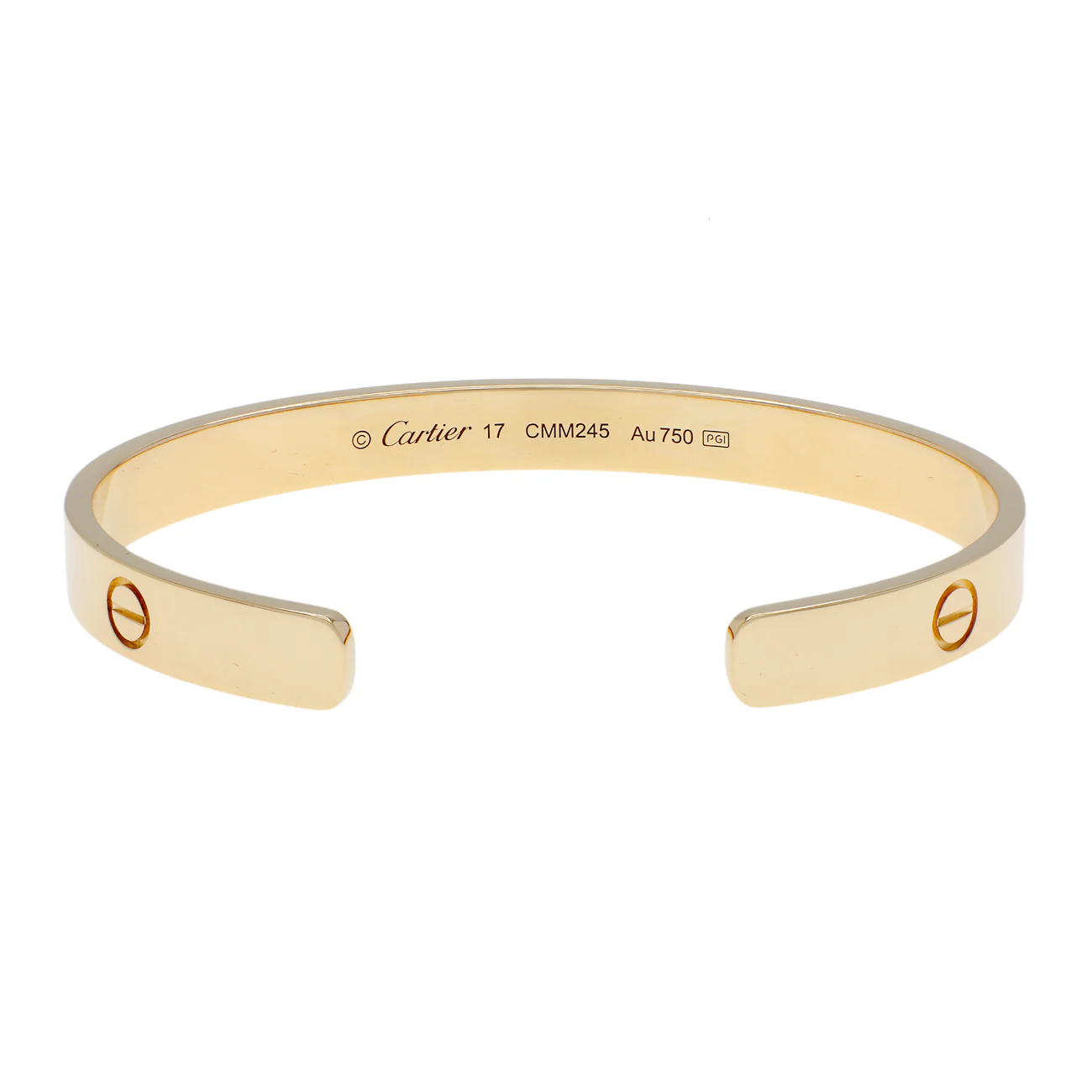 Cartier 18K Yellow Gold Love Cuff Bracelet - Image 2