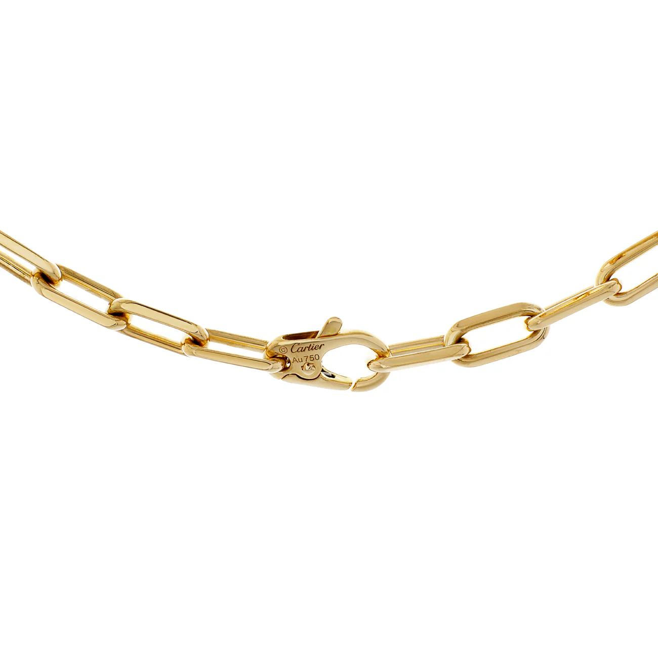 Cartier 18K Yellow Gold Santos de Cartier Chain Necklace - Image 2