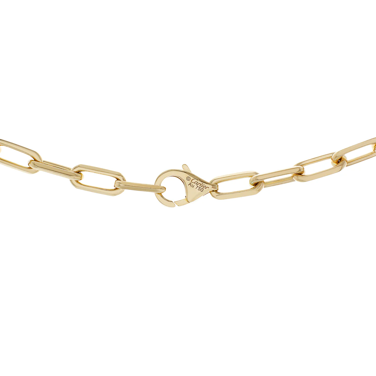 Cartier 18K Yellow Gold Santos de Cartier Chain Necklace SM - Image 2