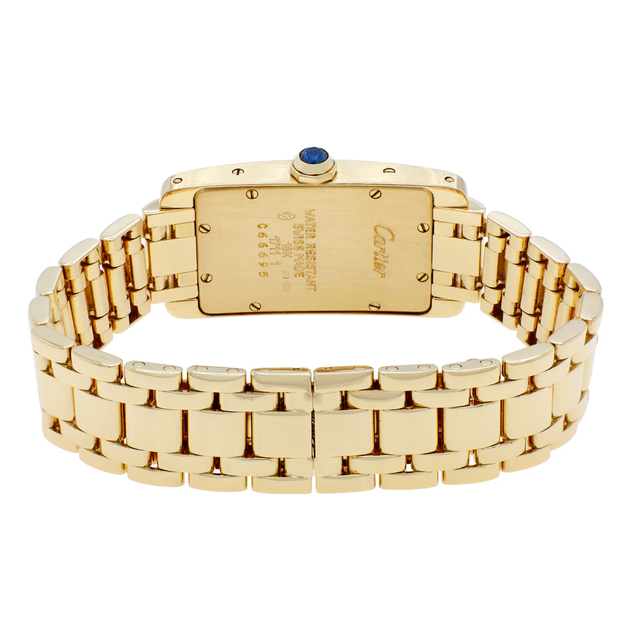 Cartier 18K Yellow Gold Tank Americaine W26015K2 - Image 2