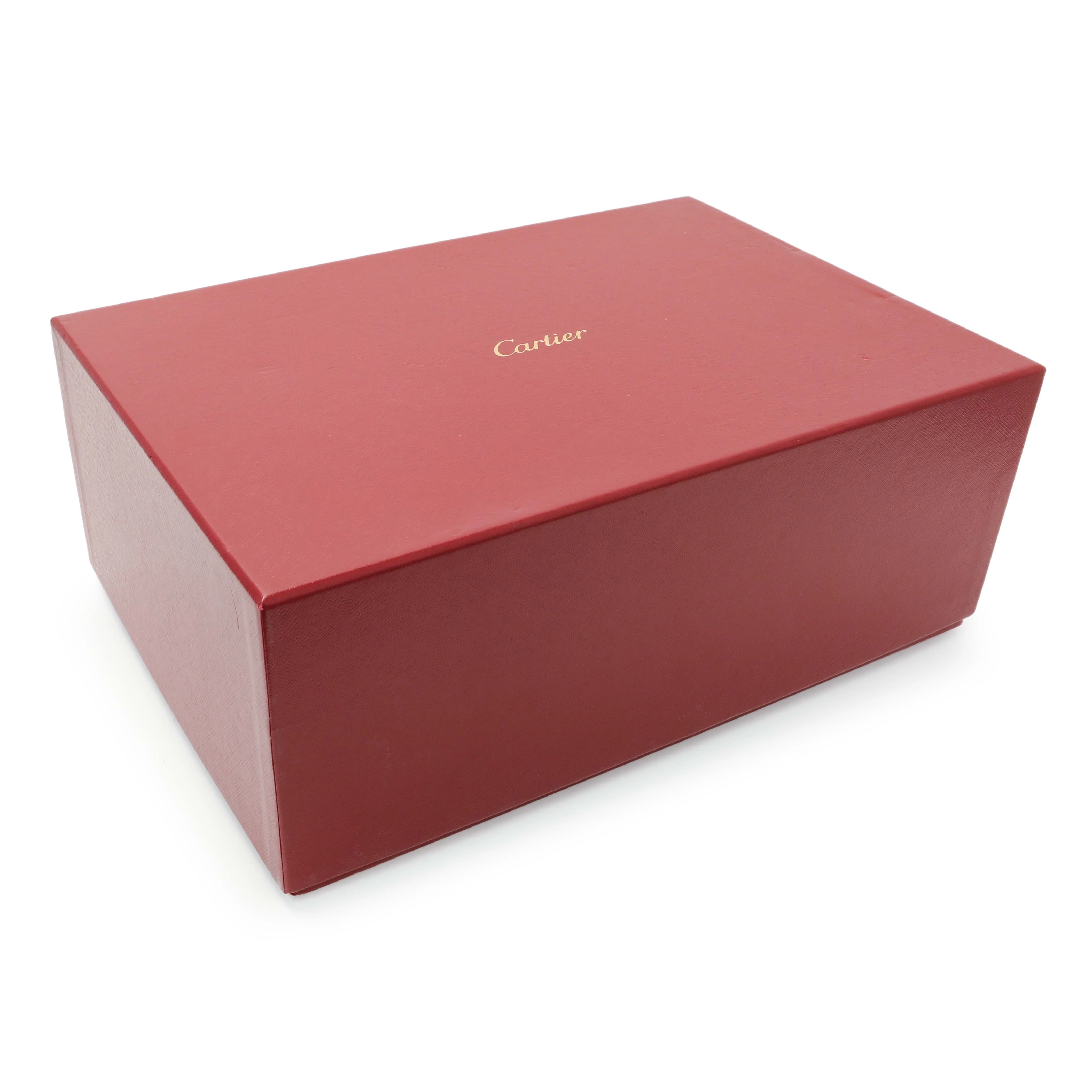 Cartier Blue Lacquered Three Watch and Cufflink Box - Image 11