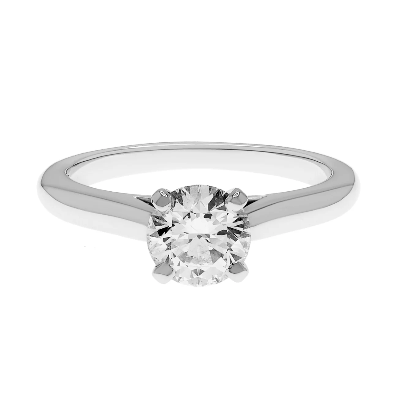 Cartier Platinum 0.80 Carat Diamond 1895 Solitaire Ring