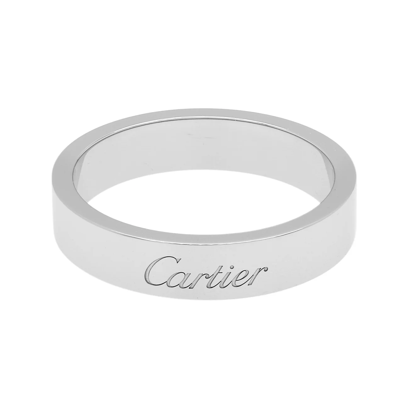 Cartier Platinum C de Cartier Wedding Band Ring