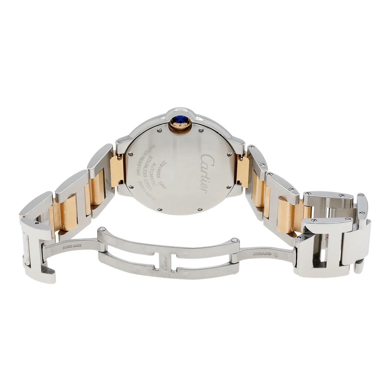 Cartier Stainless Steel 18K Rose Gold Ballon Bleu 36mm W6920033 - Image 4