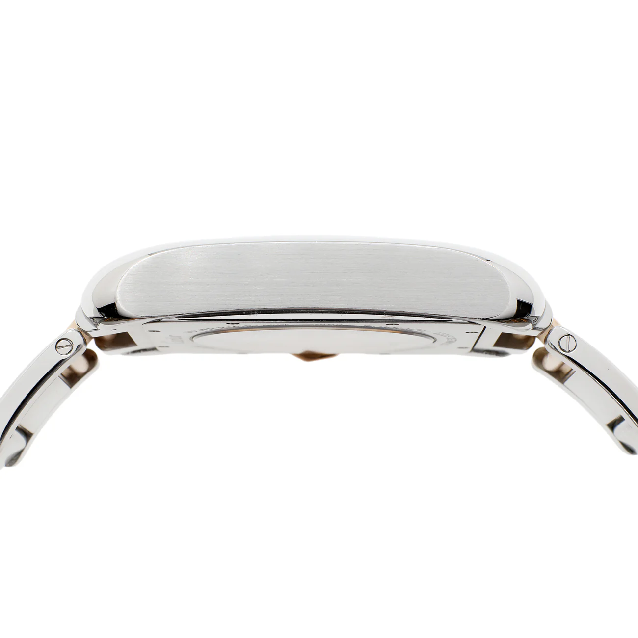 Cartier Stainless Steel 18K Rose Gold Tank Anglaise XL W5310006 - Image 3