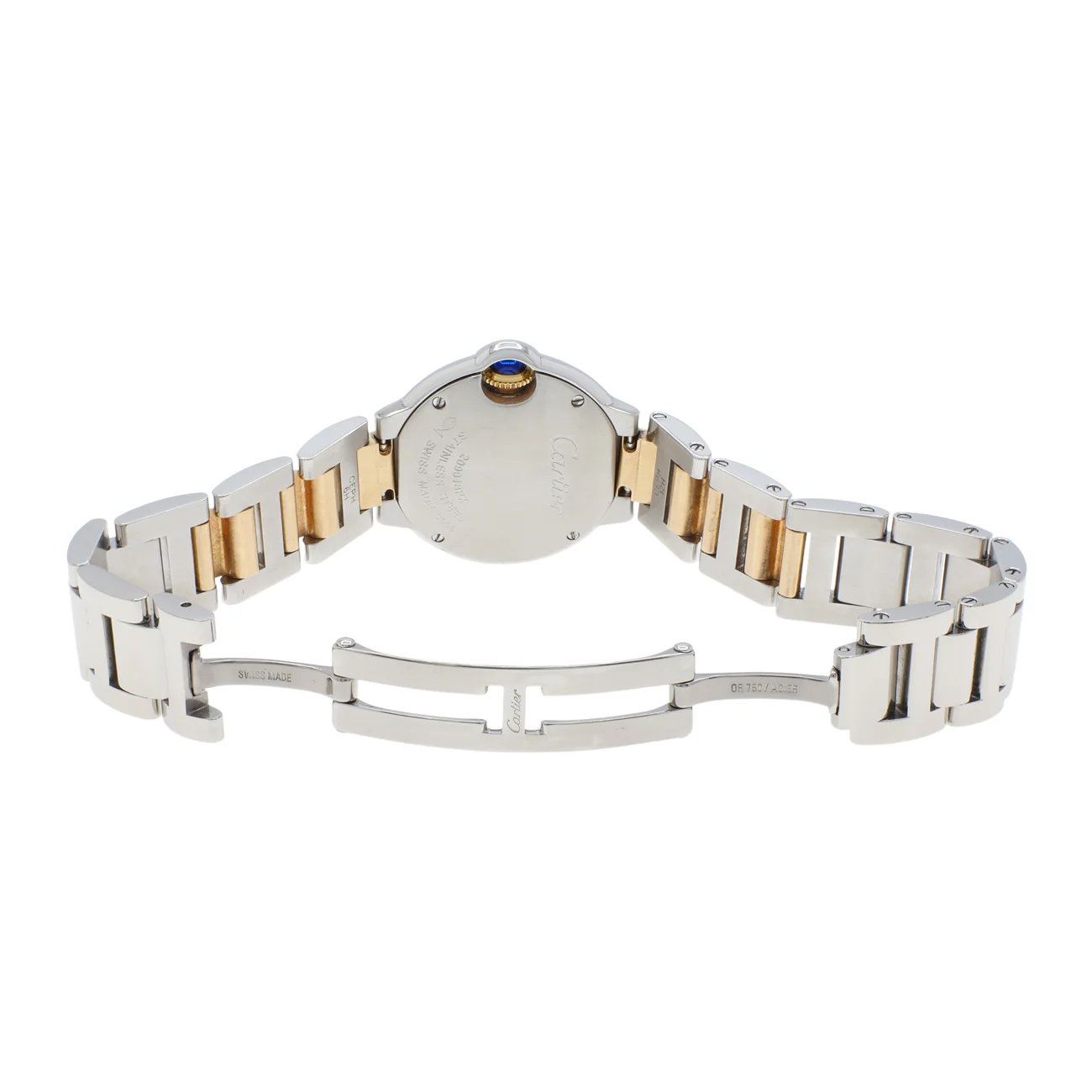 Cartier Stainless Steel 18K Yellow Gold Ballon Bleu 28mm W2BB0010 - Image 4