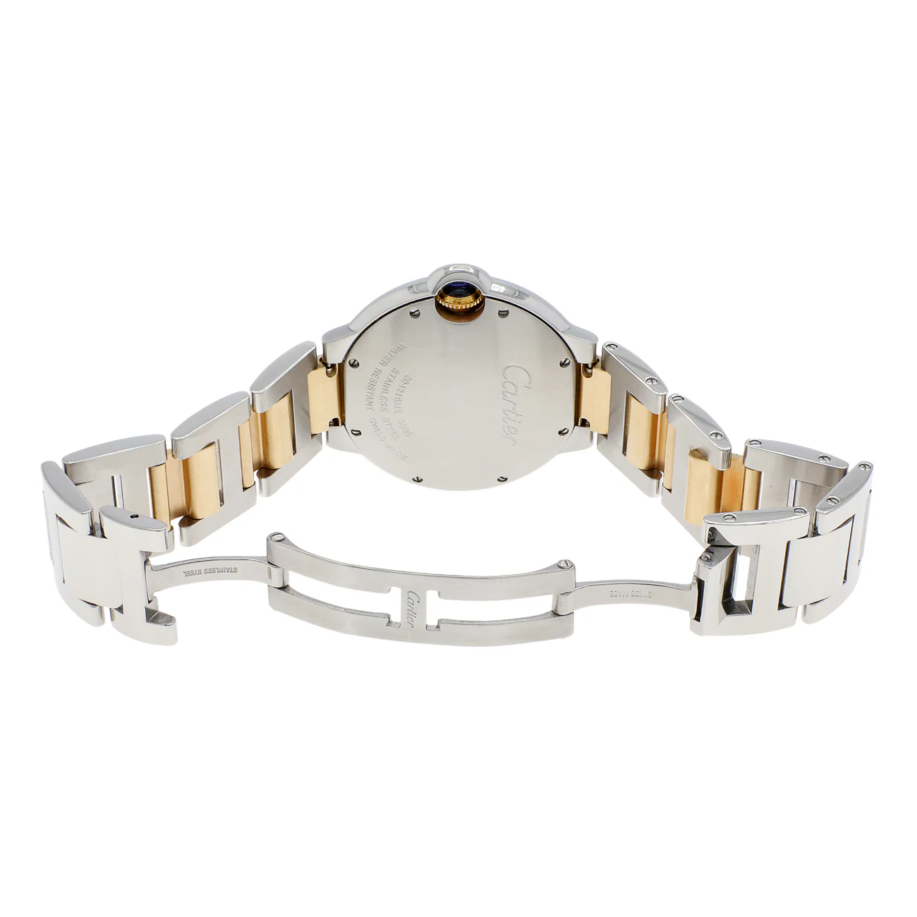 Cartier Stainless Steel 18K Yellow Gold Ballon Bleu 36mm W69008Z3 - Image 4