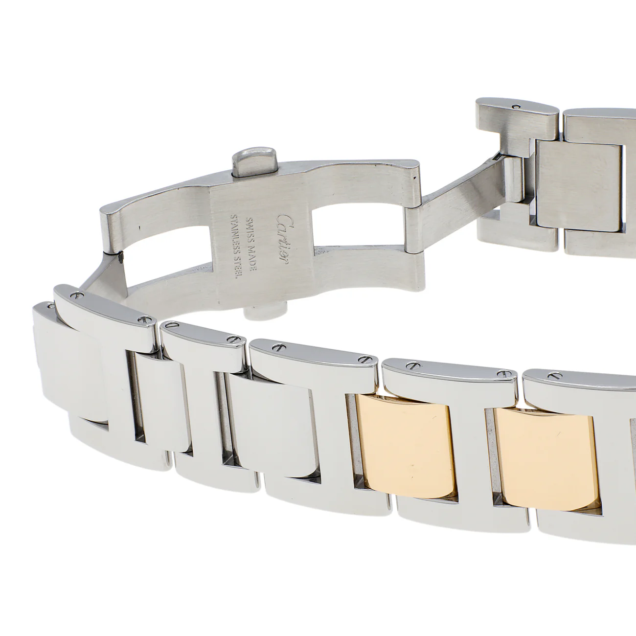 Cartier Stainless Steel 18K Yellow Gold Ballon Bleu 42mm Automatic W69009Z3 - Image 4