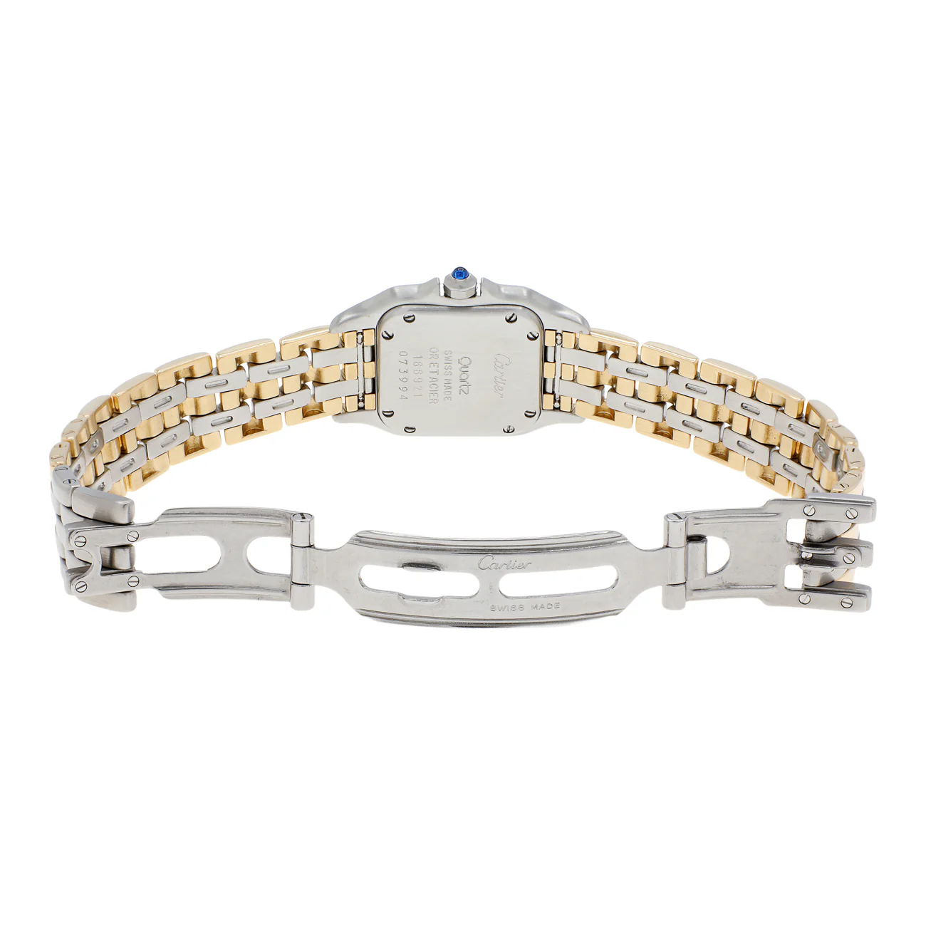 Cartier Stainless Steel 18K Yellow Gold Panthere 166921 - Image 4