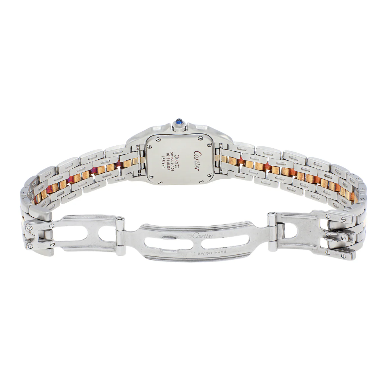 Cartier Stainless Steel 18K Yellow Gold Panthere 166921 - Image 4
