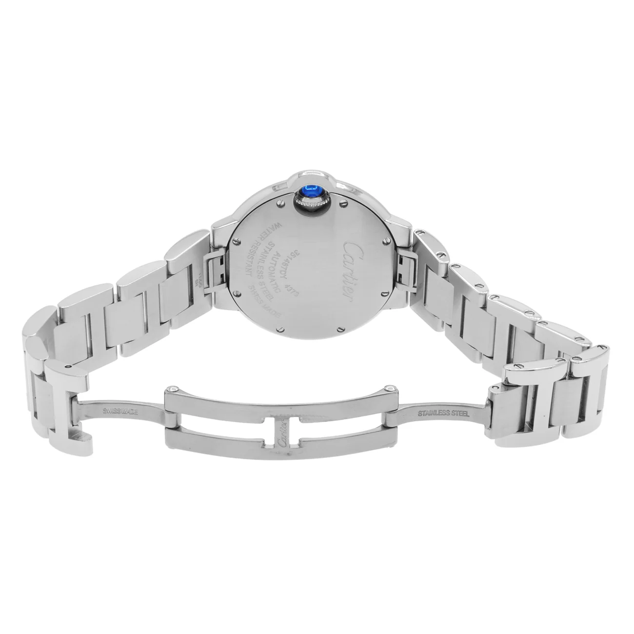 Cartier Stainless Steel Diamond Ballon Bleu 33mm Automatic W4BB0023 - Image 4