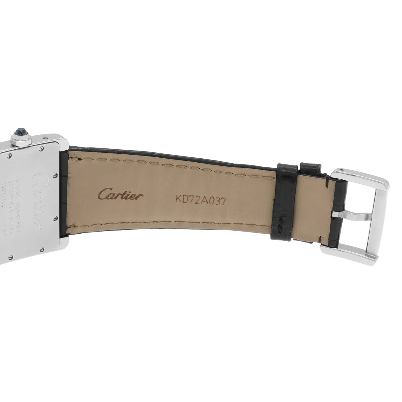 Cartier Stainless Steel Tank Divan 2599 - Image 5
