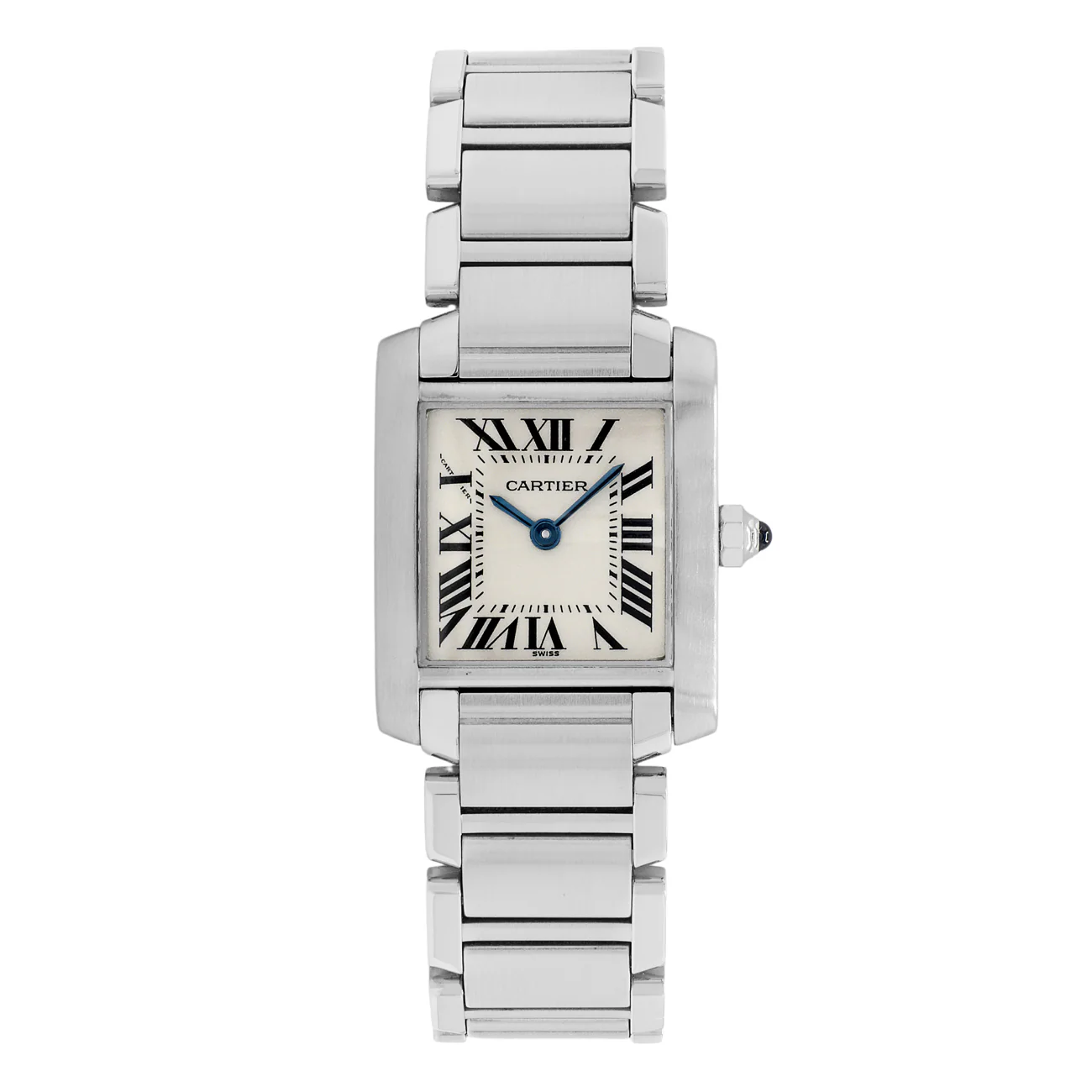Cartier Stainless Steel Tank Francaise W51008Q3 2384